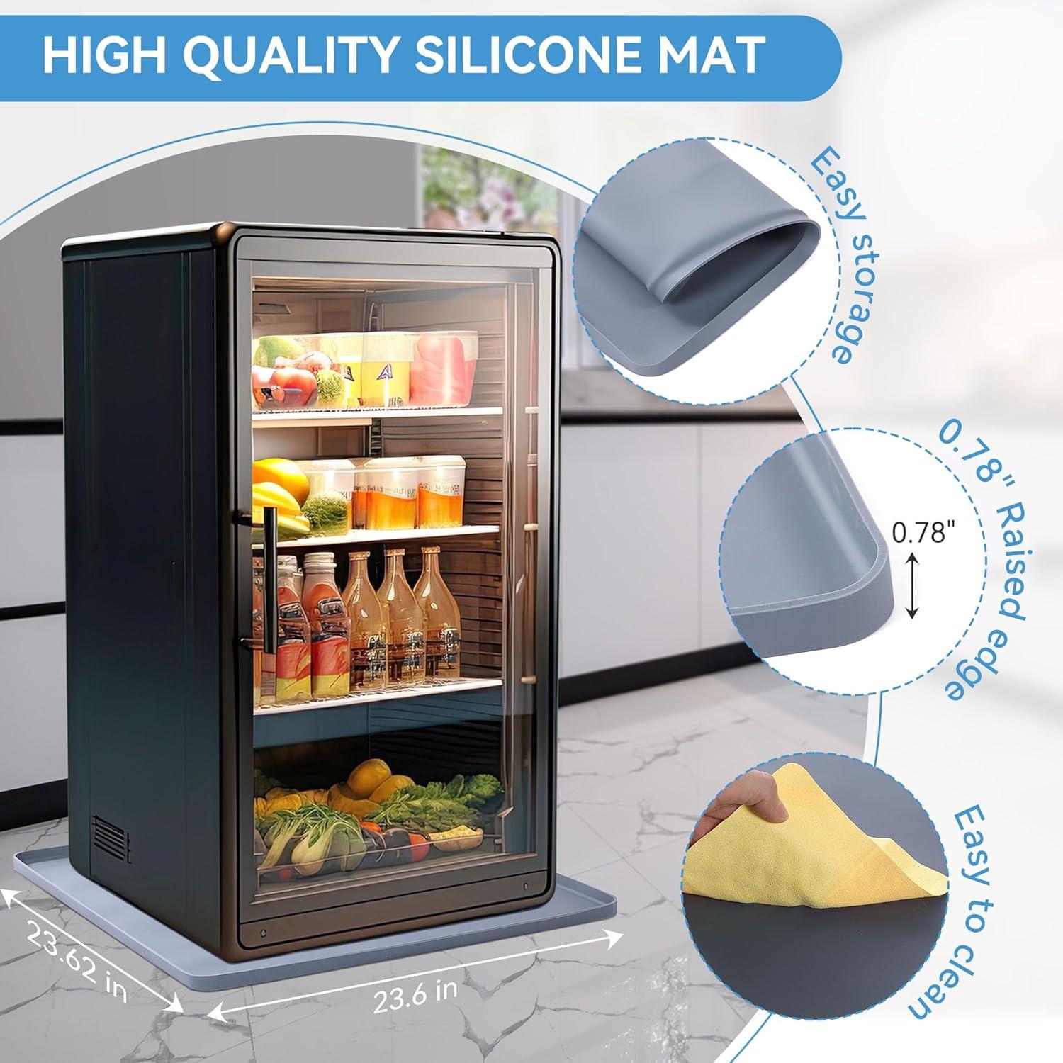 Soporte Ajustable para Mini Nevera Saillong con Bandeja de Goteo