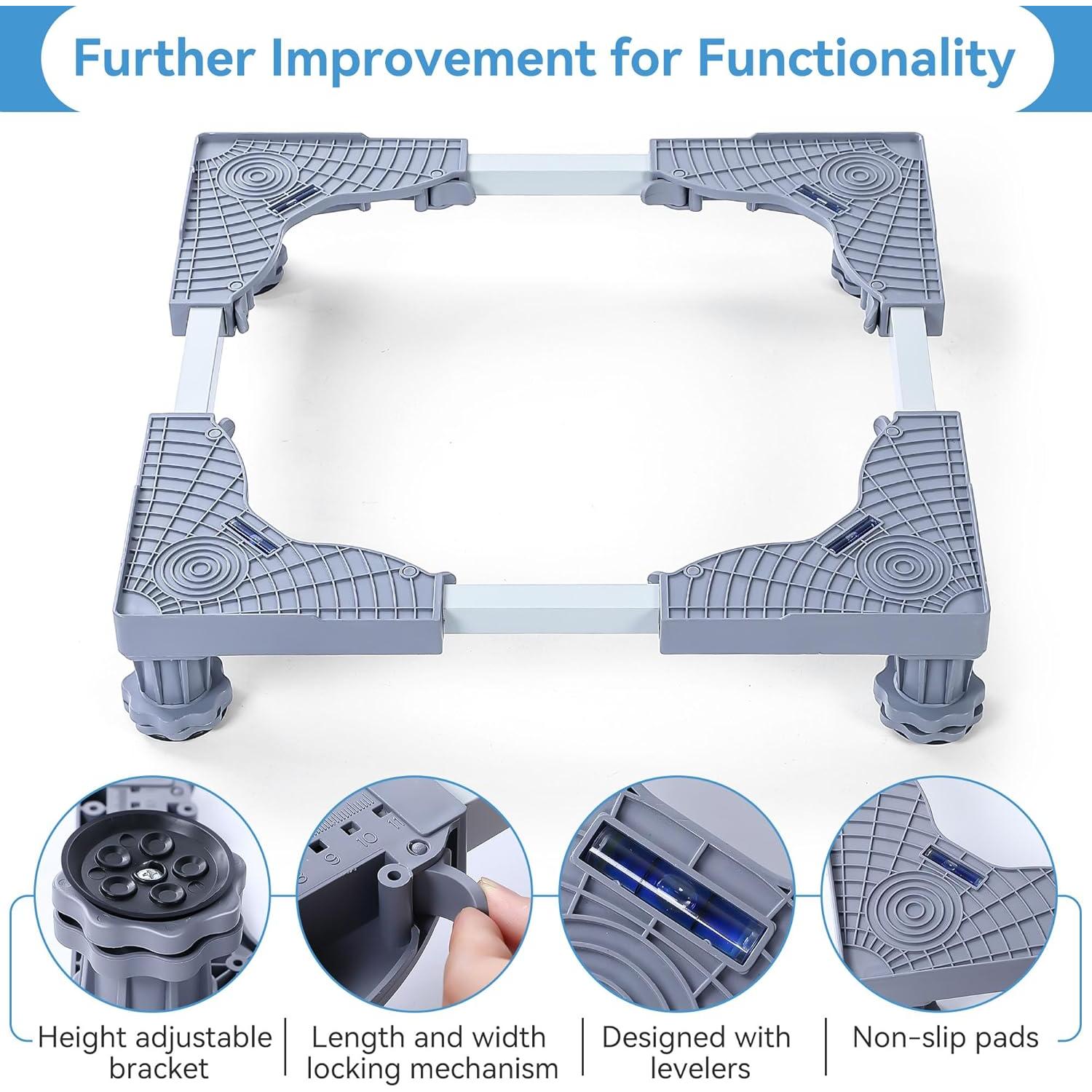 Soporte Ajustable para Mini Nevera Saillong con Bandeja de Goteo