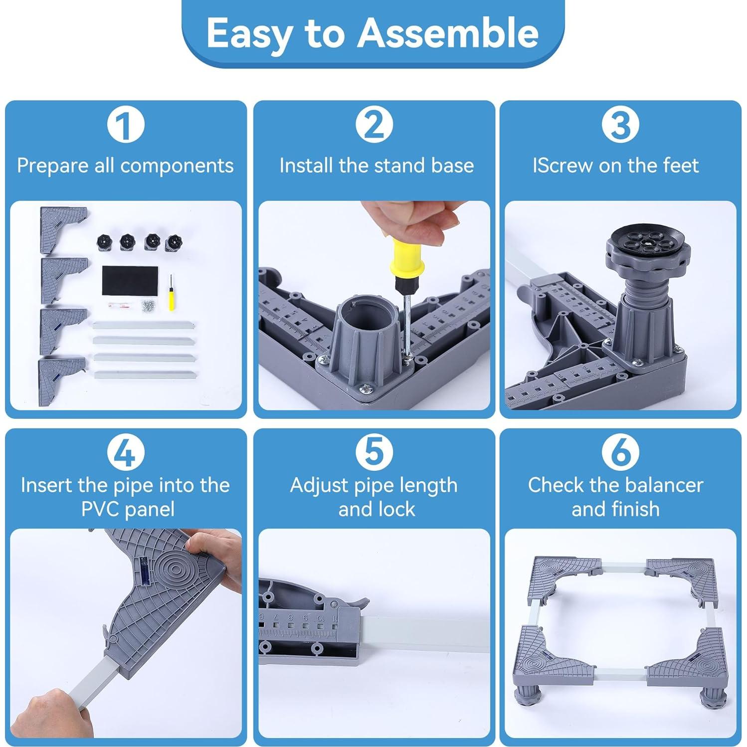 Soporte Ajustable para Mini Nevera Saillong con Bandeja de Goteo