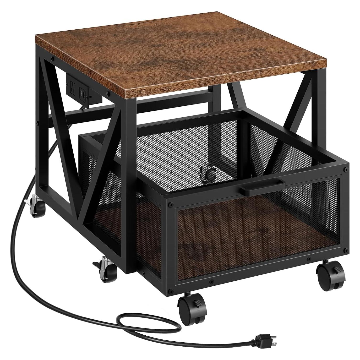 Soporte para Mini Nevera HOOBRO BF255UTL01 con Ruedas y Carga