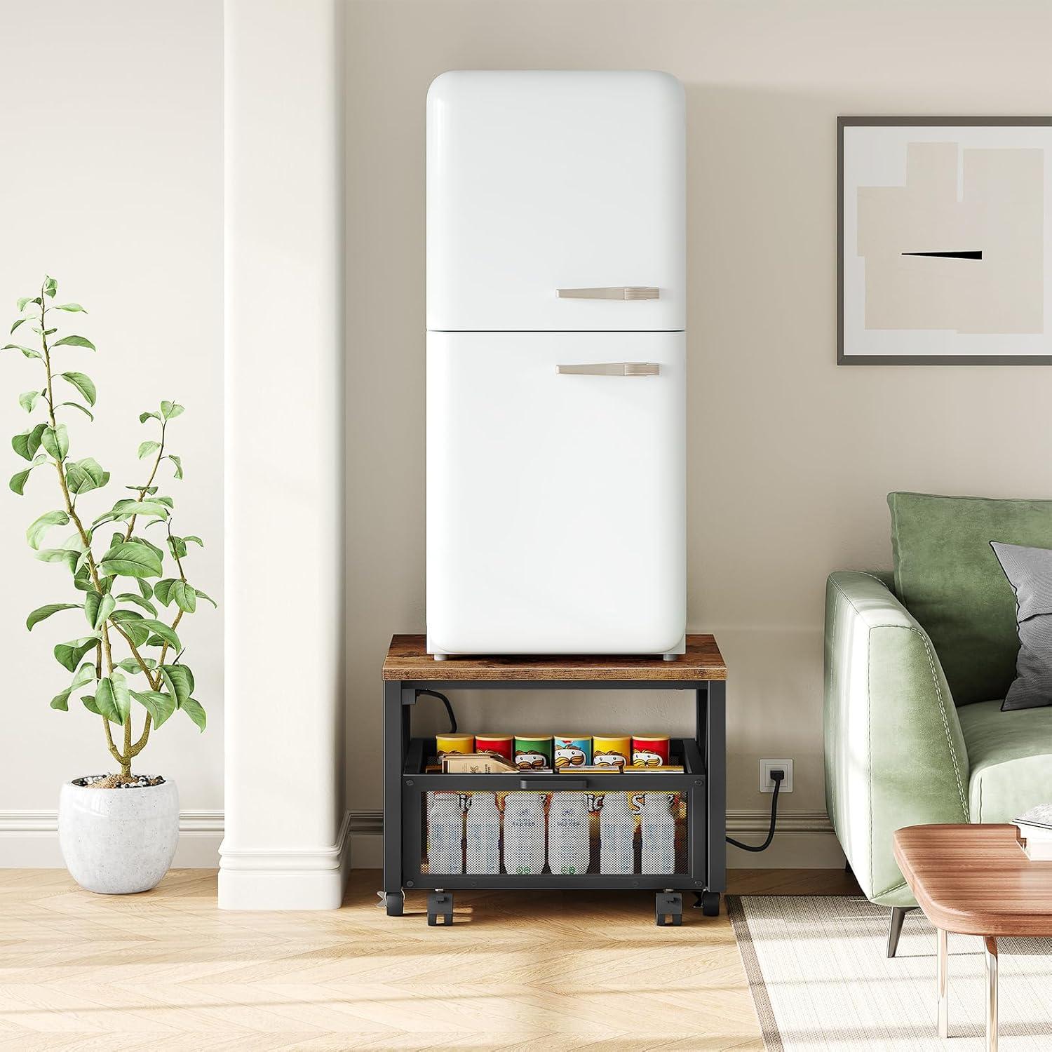 Soporte para Mini Nevera HOOBRO BF255UTL01 con Ruedas y Carga