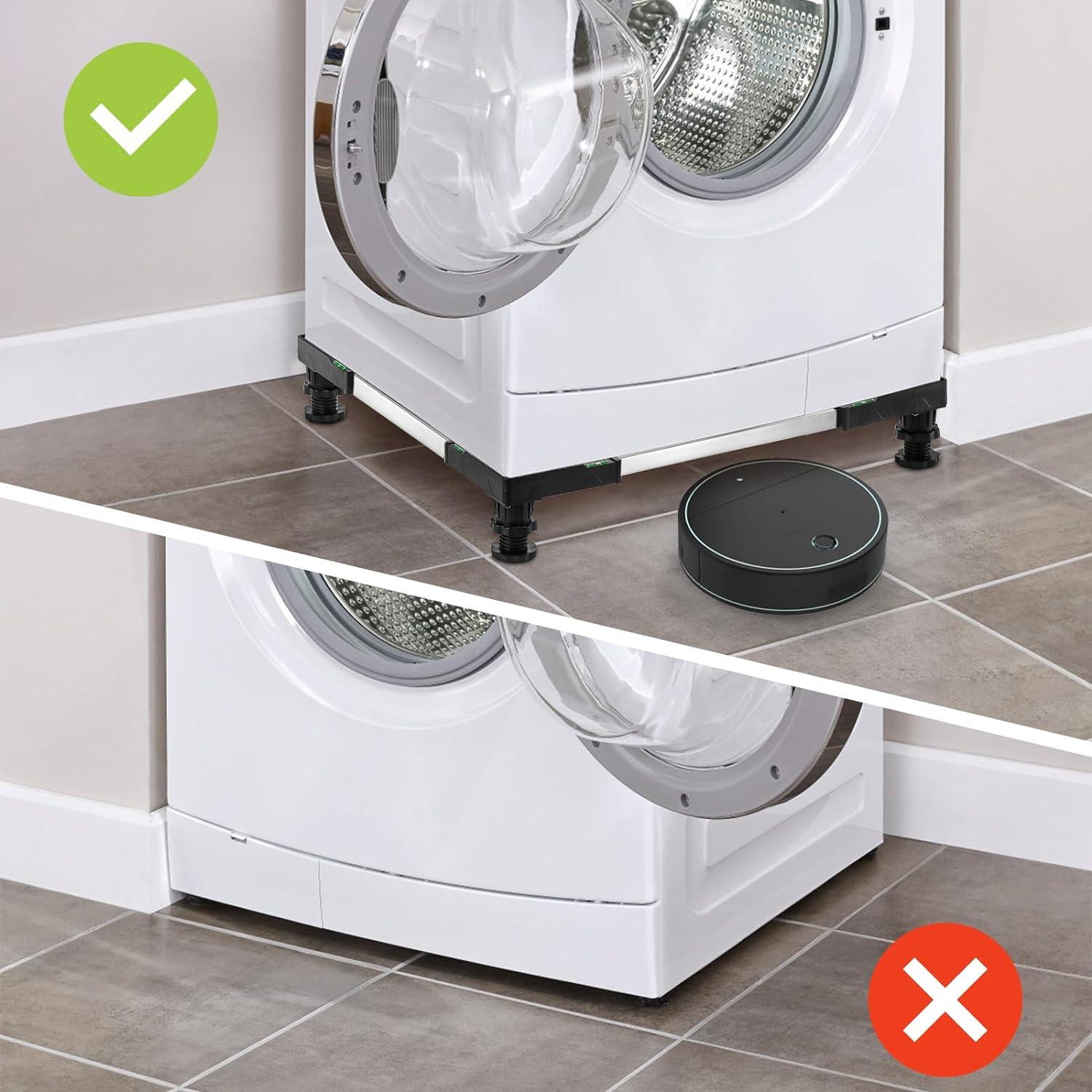 Soporte Ajustable Hacaroa para Mini Nevera y Lavadora 180kg