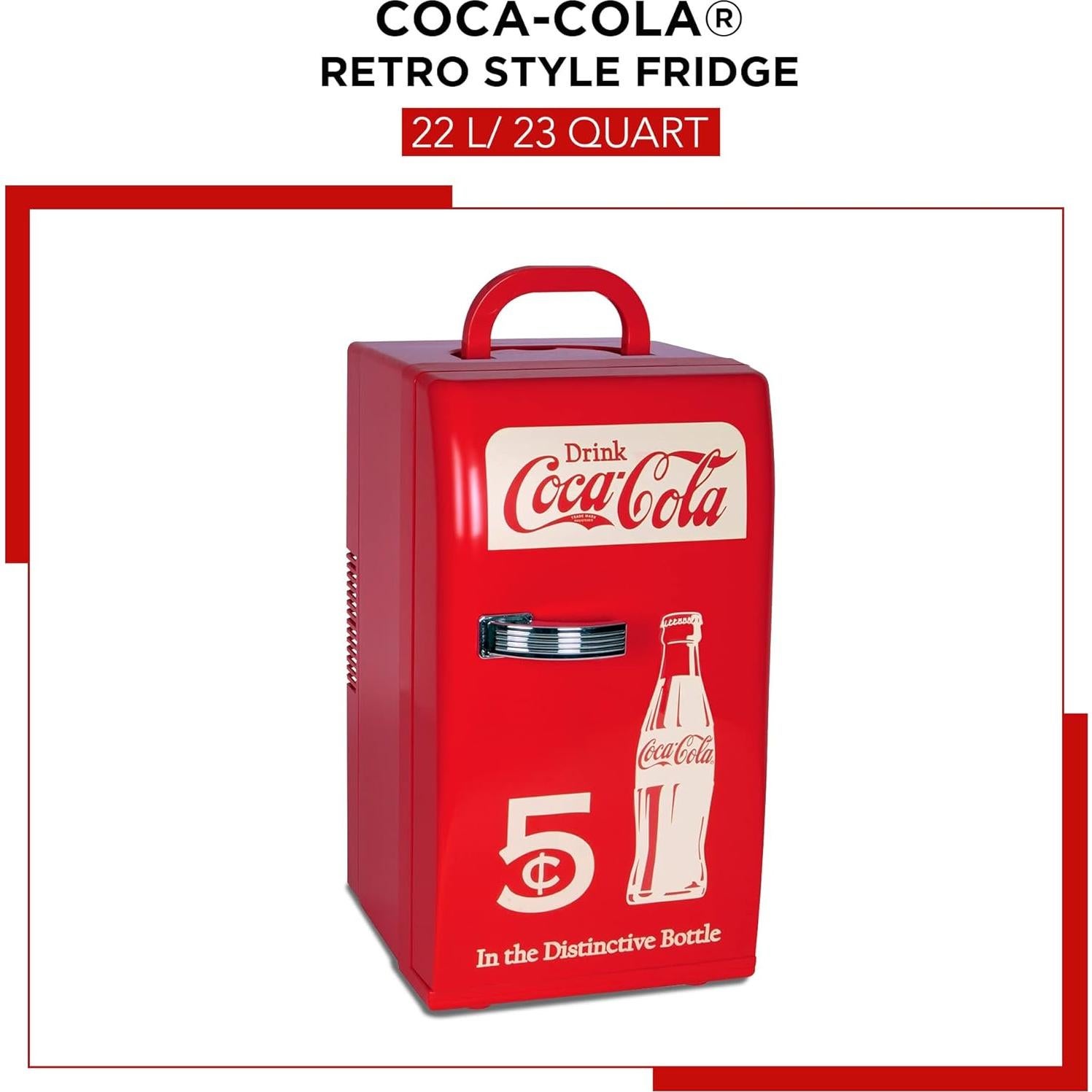 Refrigerador Mini Koolatron CCR-12 22L Rojo Retro 12V 110V