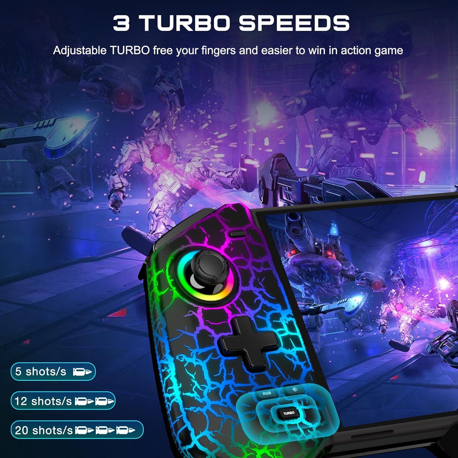 Controlador Pro con Joystick Hall para Nintendo Switch Negro