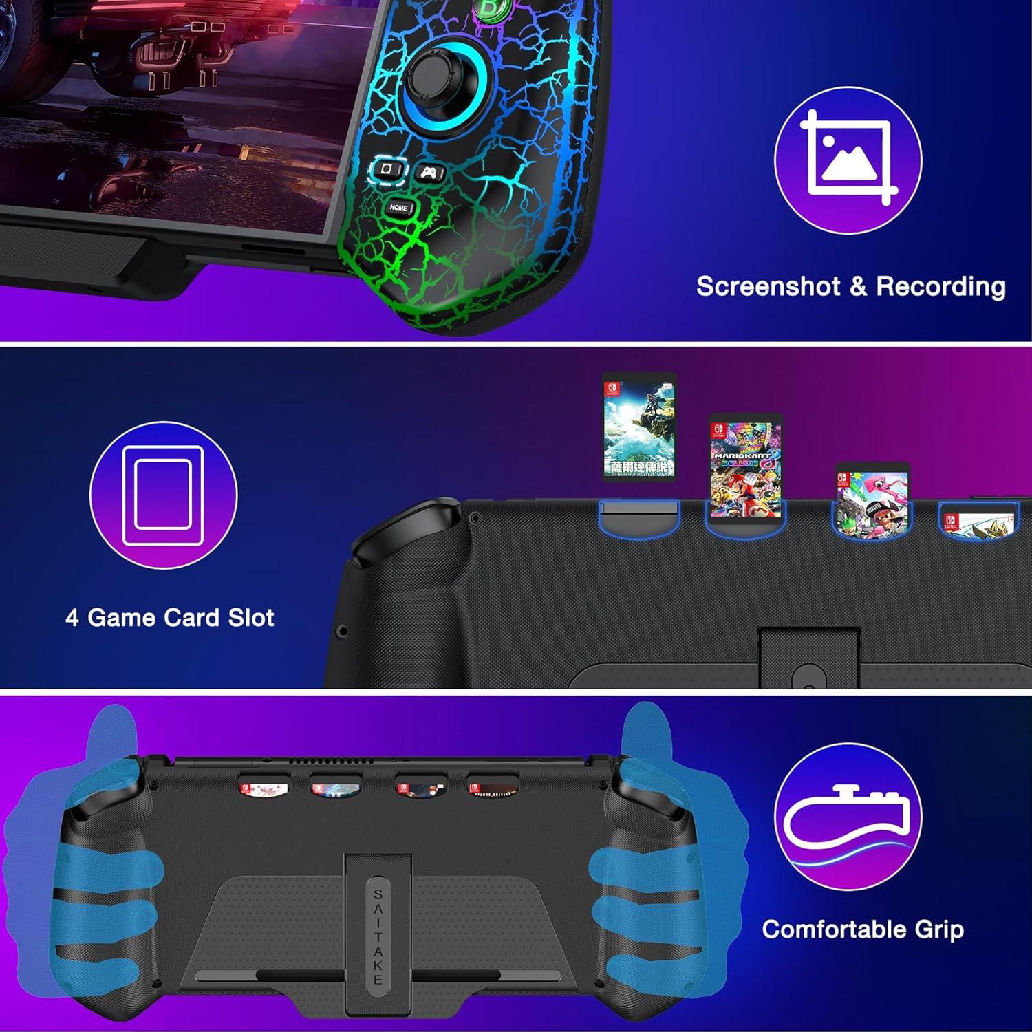 Controlador Pro con Joystick Hall para Nintendo Switch Negro