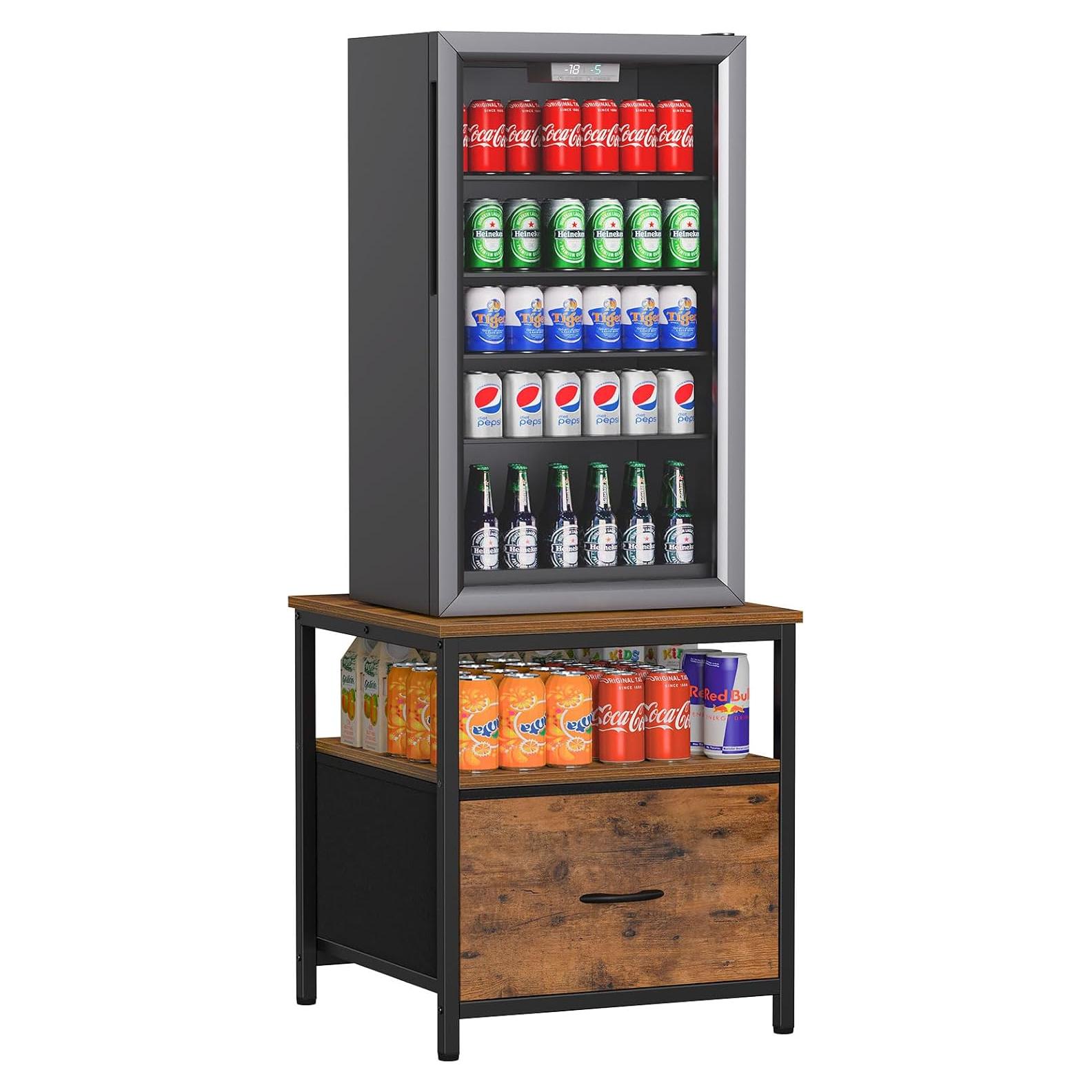 Soporte para Mini Refrigerador Snughome CR001 Marrón Rústico