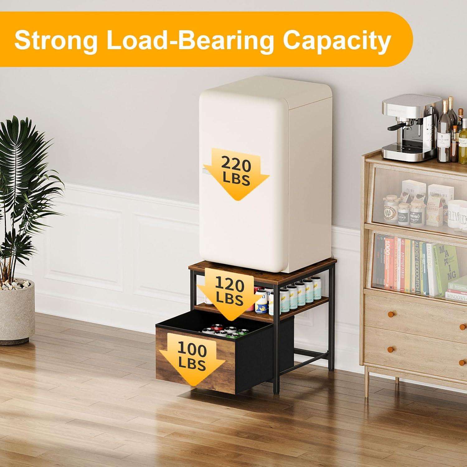 Soporte para Mini Refrigerador Snughome CR001 Marrón Rústico