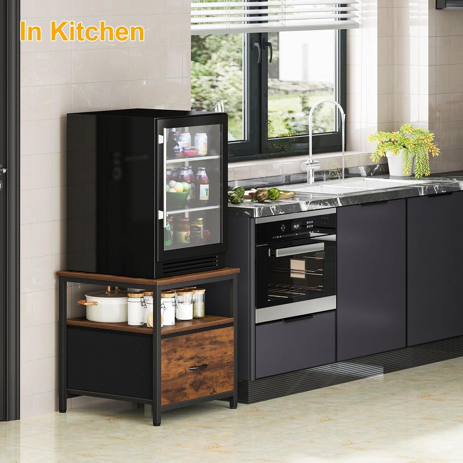 Soporte para Mini Refrigerador Snughome CR001 Marrón Rústico