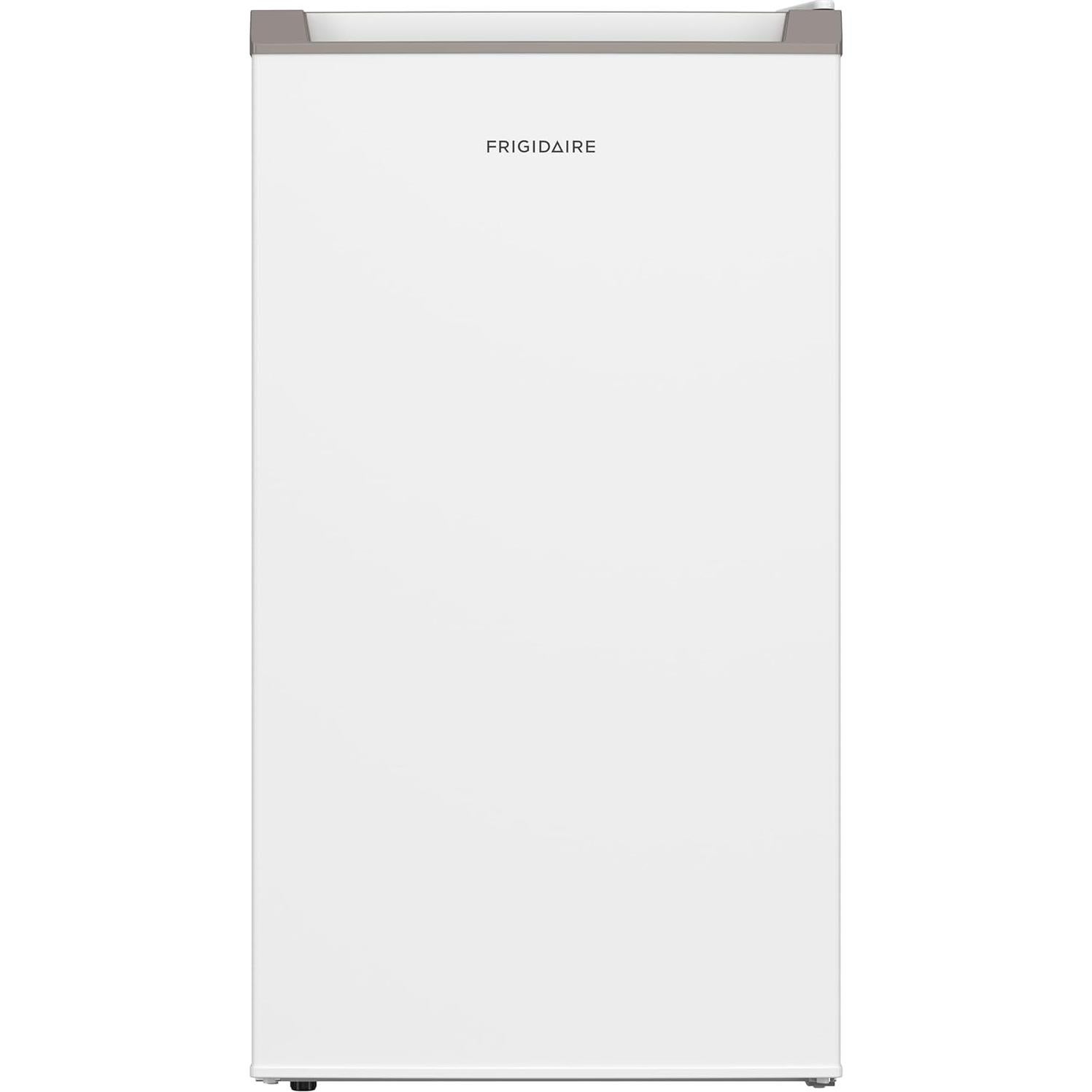 Frigidaire Mini Refrigerator, Compact Freezer Compartment, Adjustable Thermostat Control, Reversible Door, Contemporary Series, 3.2 cu ft, White