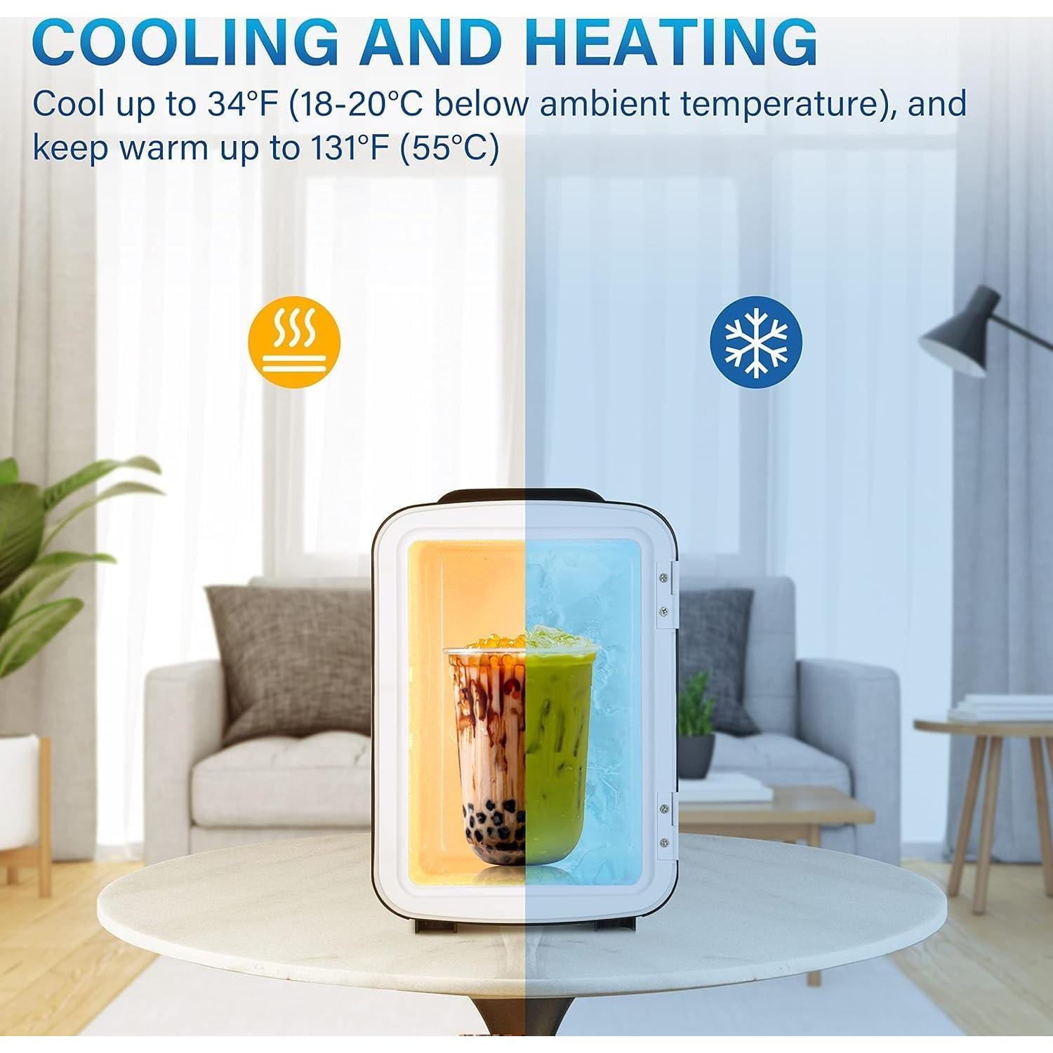 Mini Refrigerador Portátil HealSmart 4L Ecológico Negro