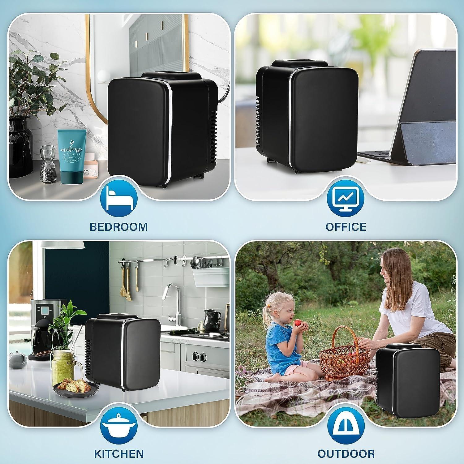 Mini Refrigerador Portátil HealSmart 4L Ecológico Negro