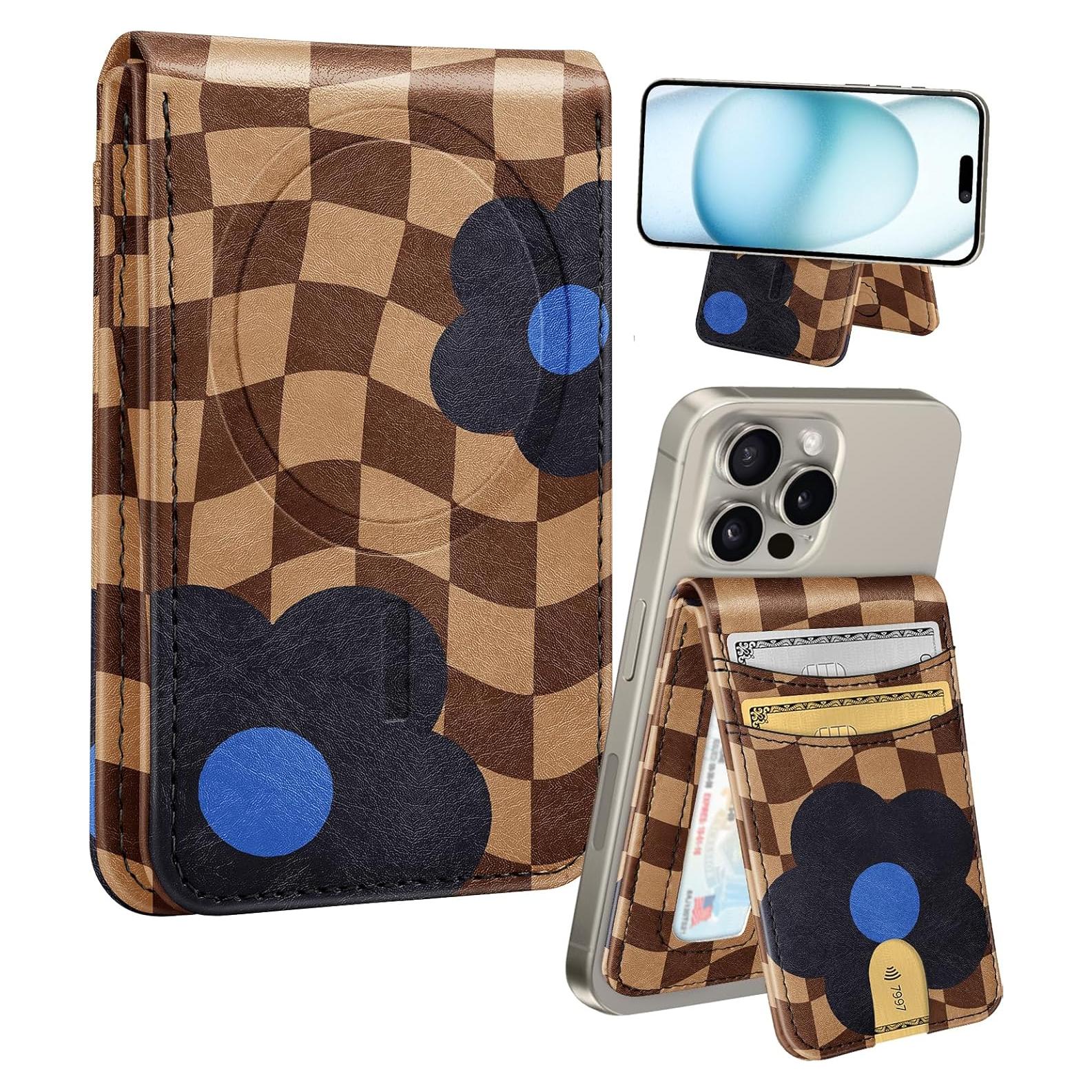 Cartera Magnética Shorogyt para iPhone 12-16, Bloqueo RFID, 5 Tarjetas