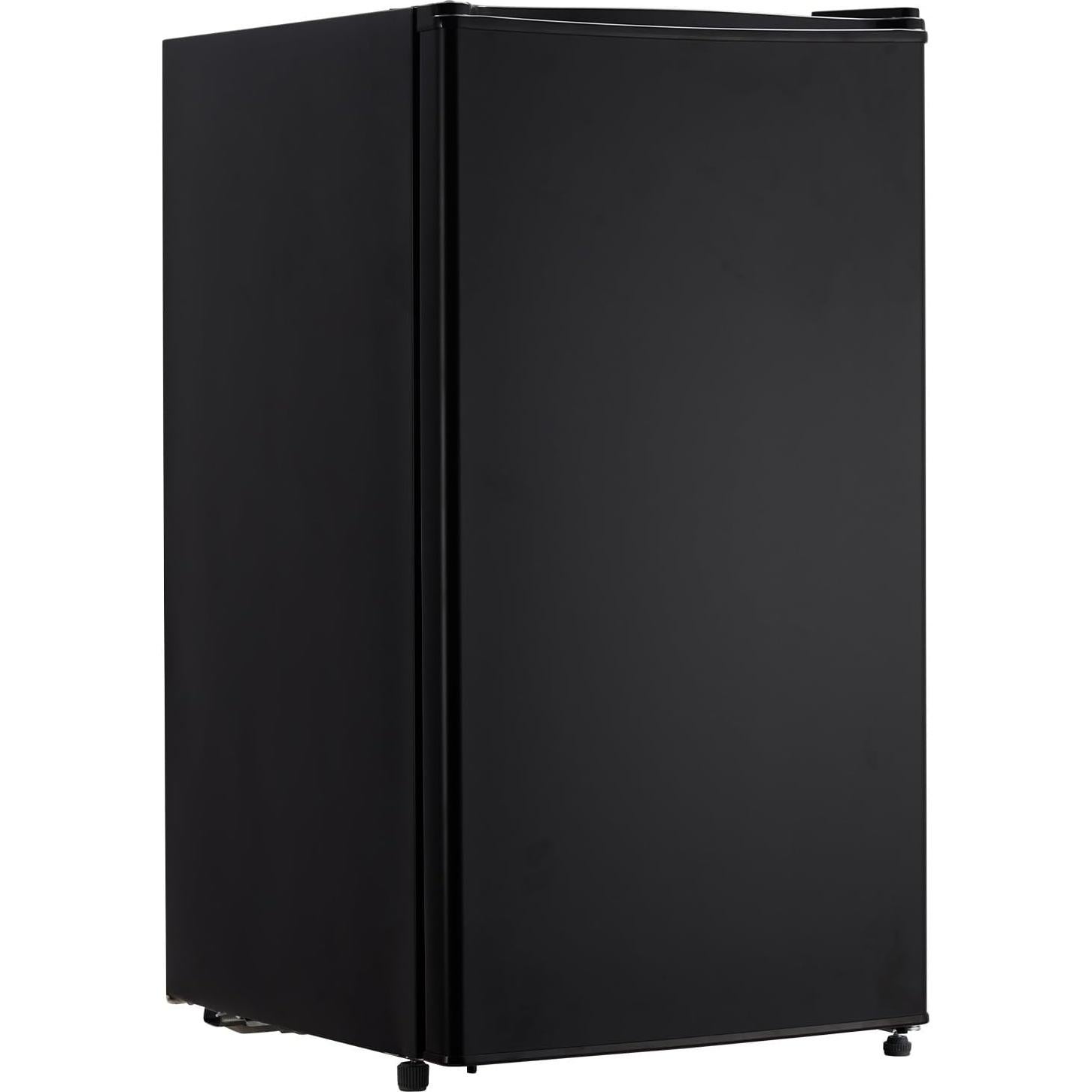 Compact Mini Refrigerator With Freezer - 3.2 Cu.Ft Capacity, Reversible Doors, Adjustable Thermostat, Single Freezer Design for Bedroom, Apartment, Office black U.S. regulations, Black