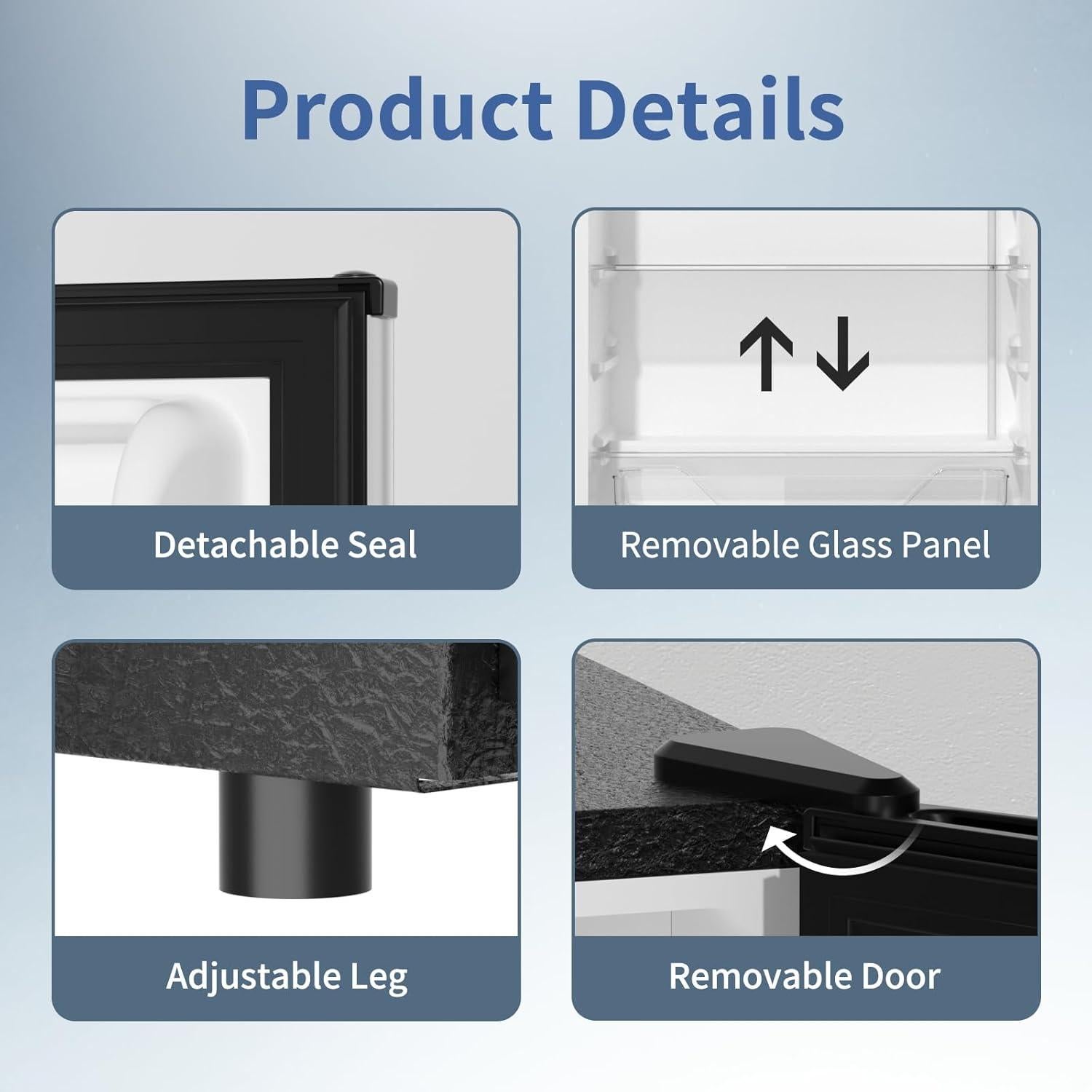 Mini Nevera BANGSON 90L con Congelador, Eficiente y Silenciosa