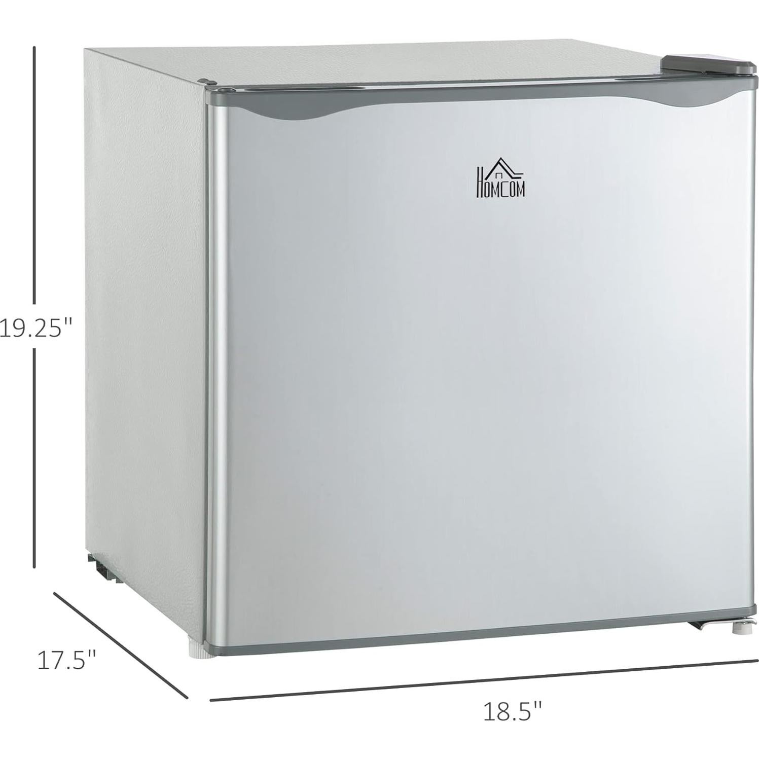 Congelador Vertical Compacto HOMCOM 1.1 Pies Cúbicos Gris