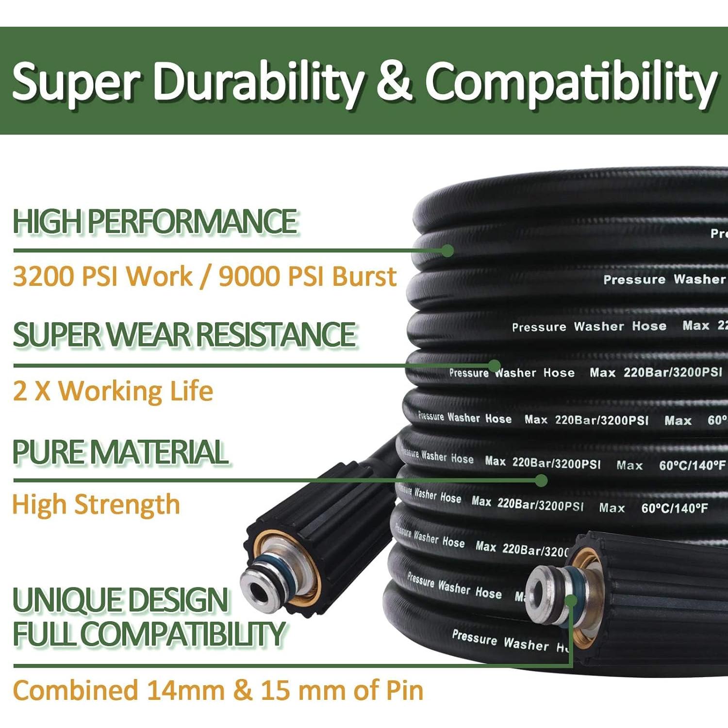 Pistola de Agua BEAR FORCE con Manguera 9.75m y Boquilla