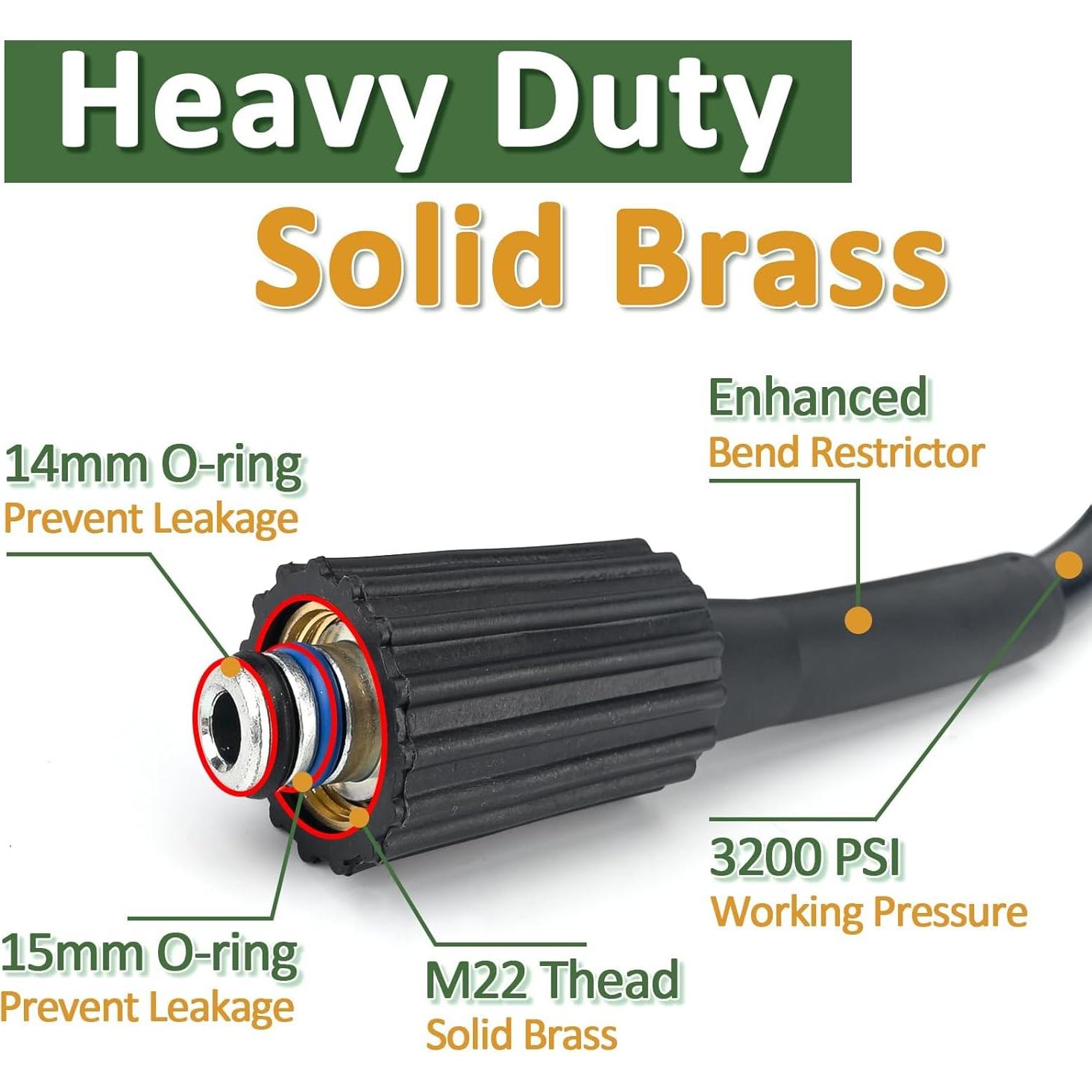 Pistola de Agua BEAR FORCE con Manguera 9.75m y Boquilla