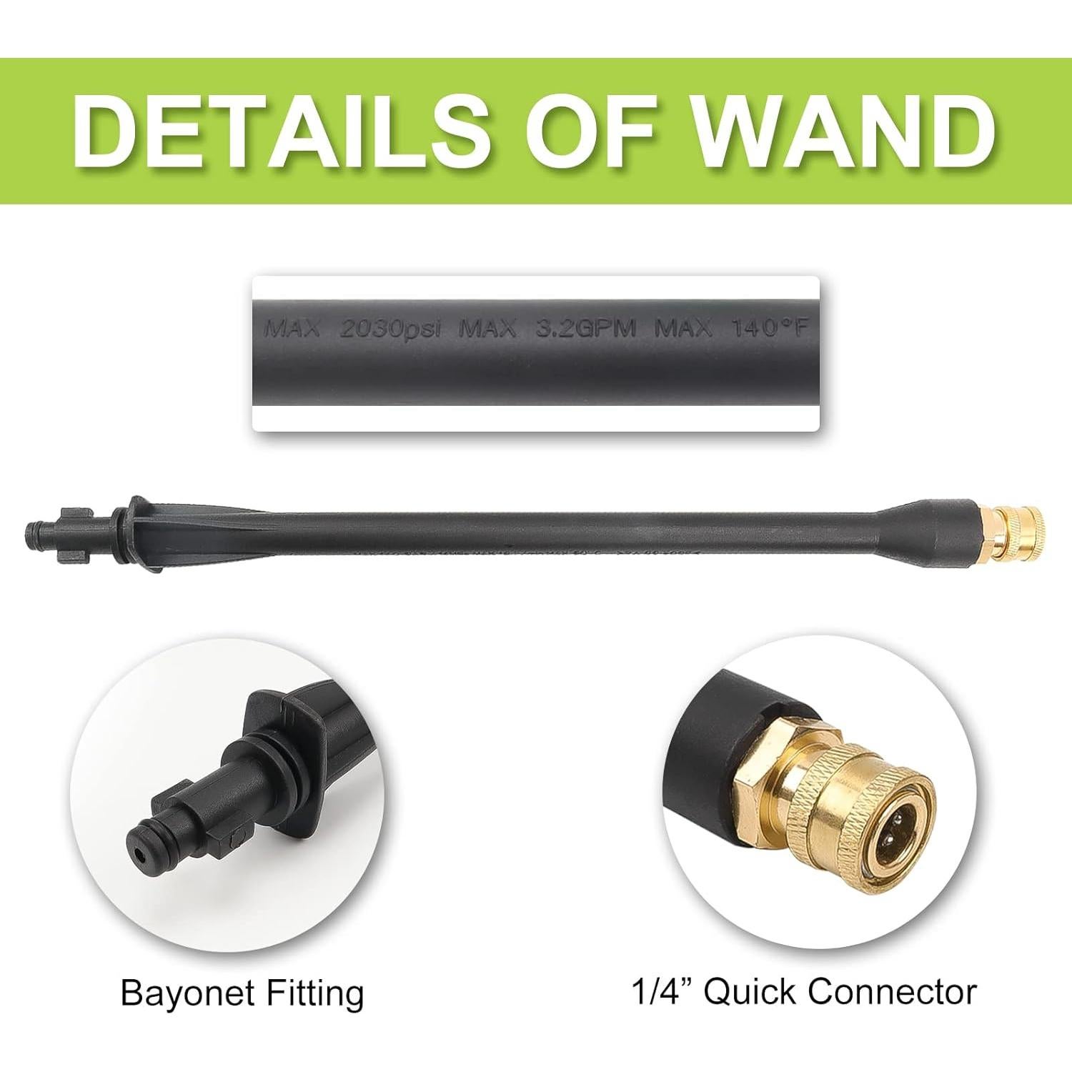 Pistola de Agua BEAR FORCE con Manguera 9.75m y Boquilla