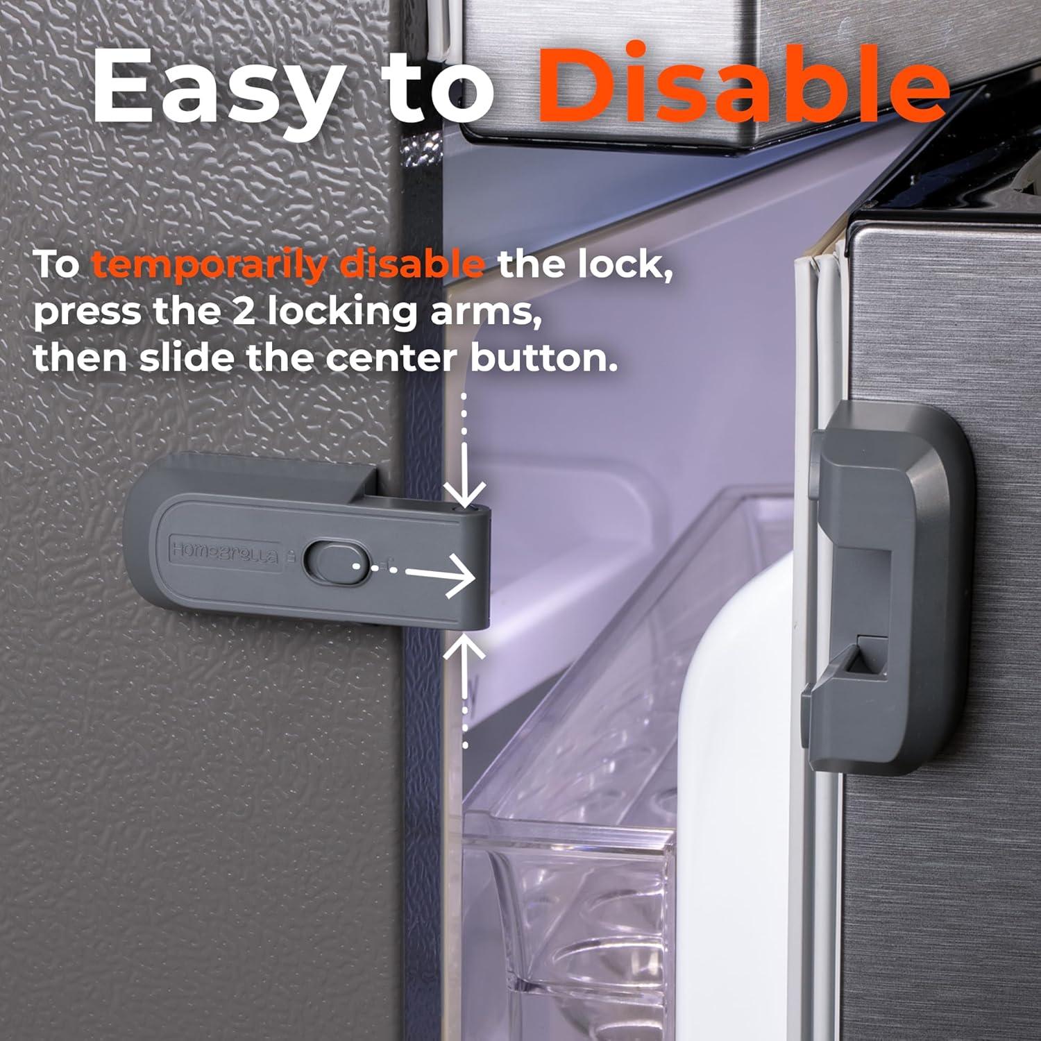 Cerradura de Refrigerador a Prueba de Niños HomeBrella - 2 Paquetes