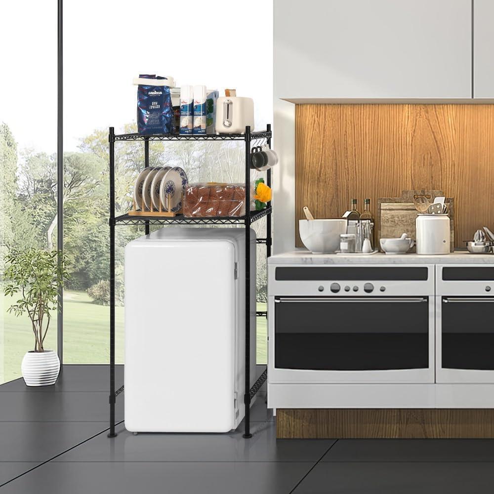 Estante para Mini Nevera KELIXU 2 Niveles Ajustable 132x61x46cm