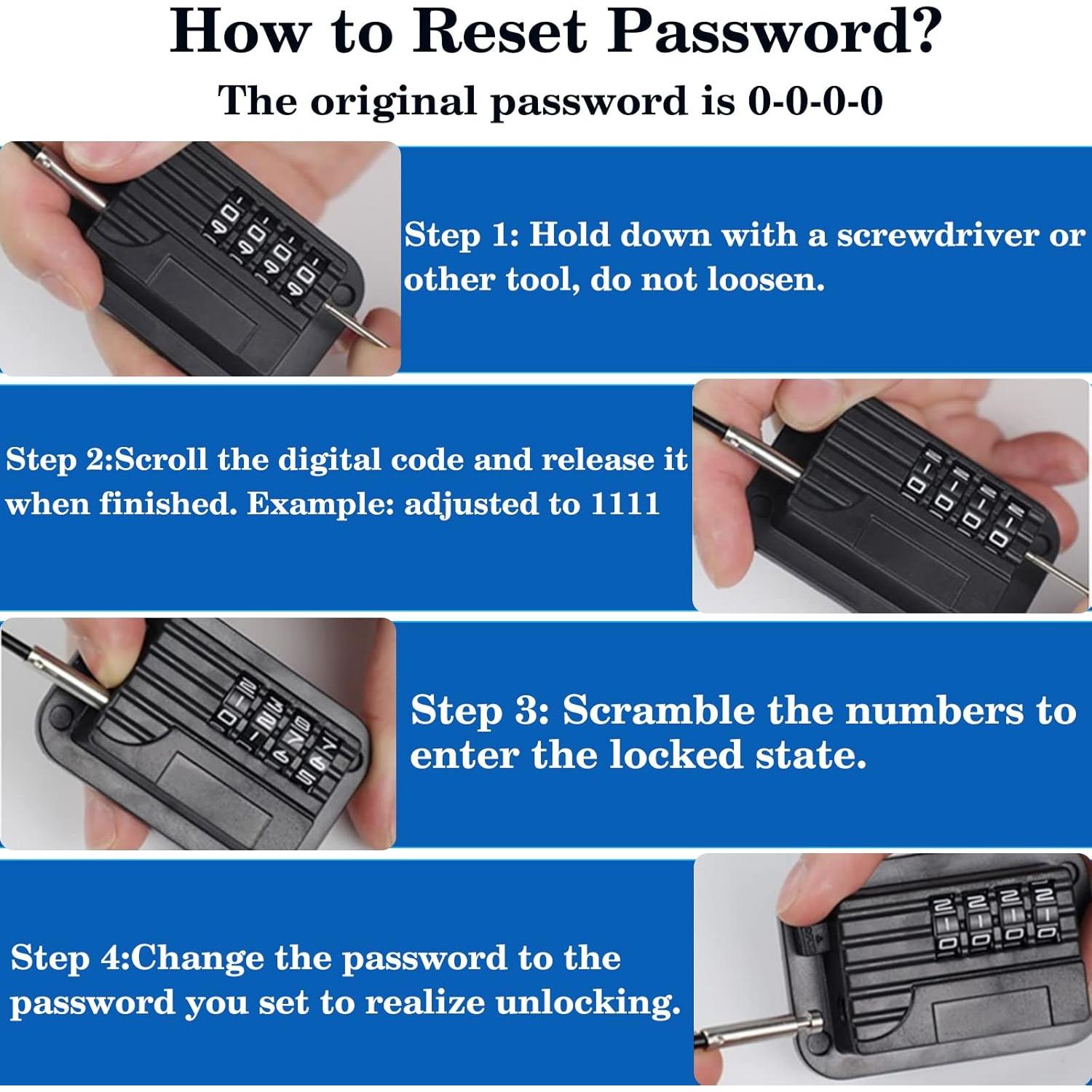 Cerradura de Seguridad para Refrigerador con Contraseña - Negra