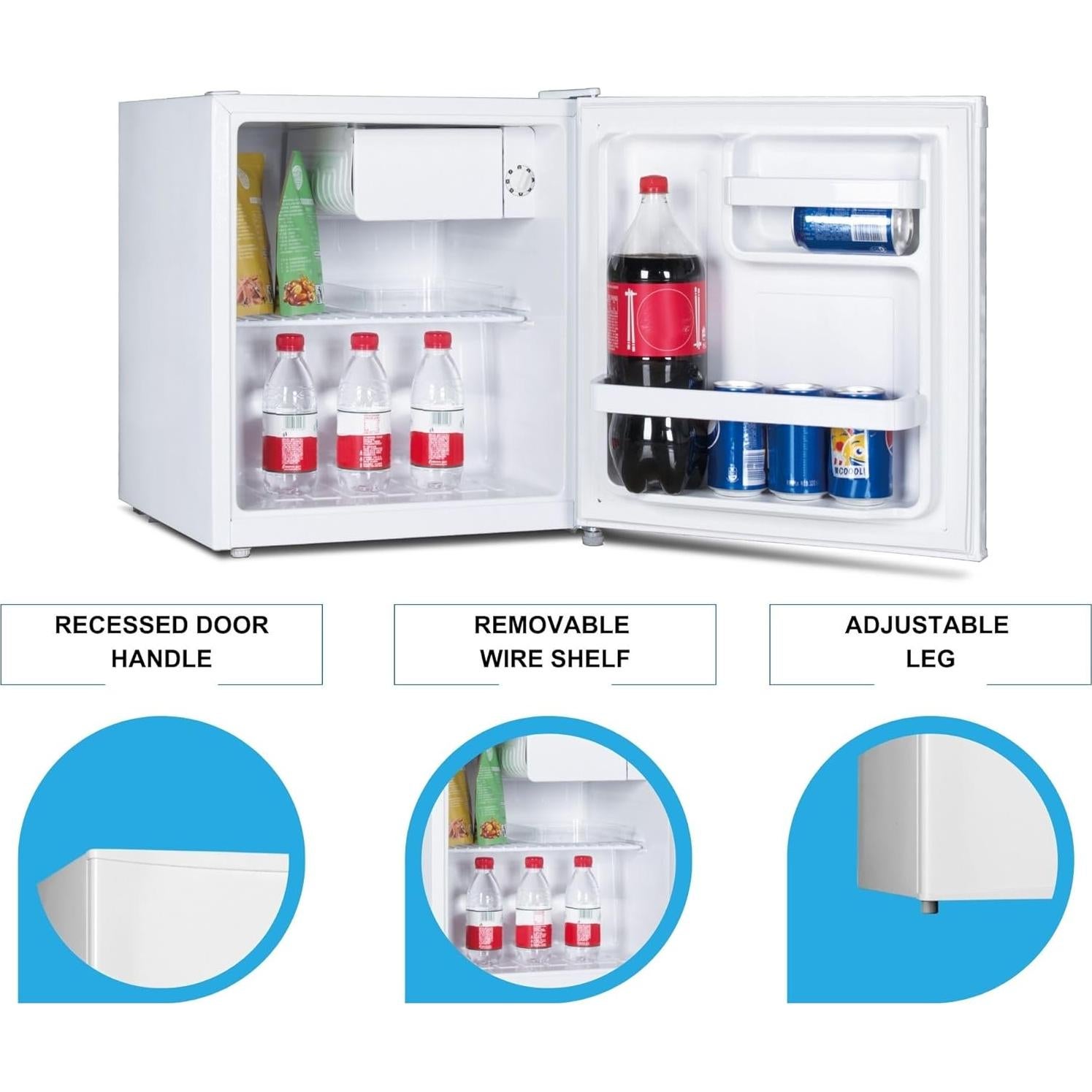 Mini Nevera Koolatron KBC46W 47L Blanca con Congelador