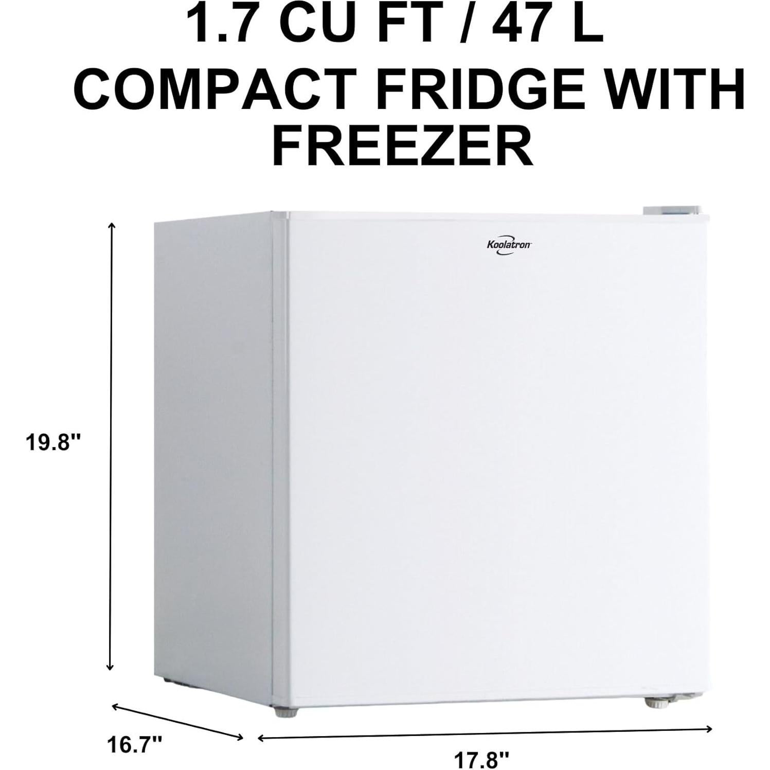 Mini Nevera Koolatron KBC46W 47L Blanca con Congelador