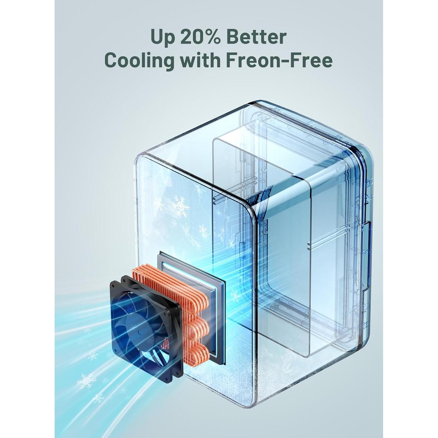 Mini Nevera 4L KEENSTAR KM-12 Enfriador y Calentador Blanco