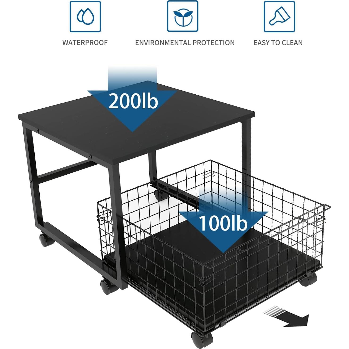 Soporte para Mini Refrigerador PUNCIA 50x50cm con Ruedas