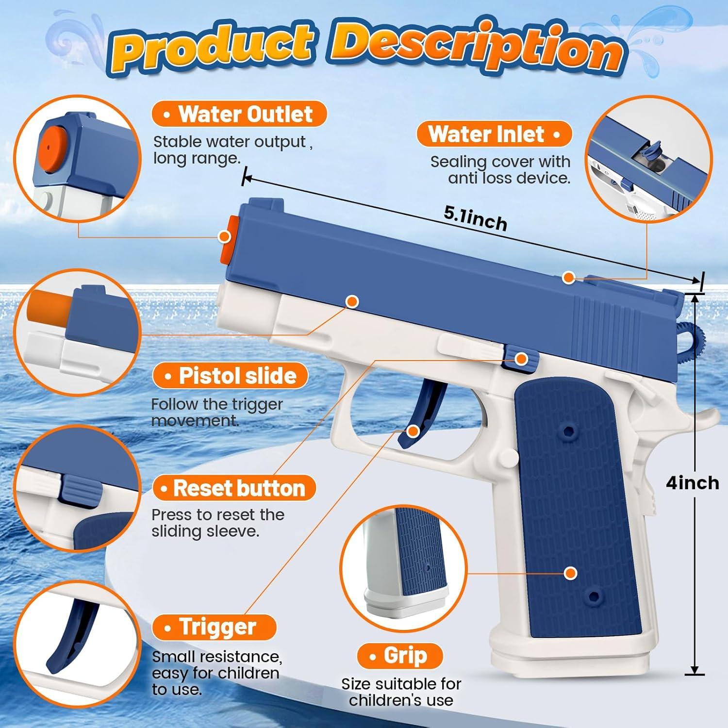 Paquete 2 Pistolas de Agua ALLROAD - Juguetes para Niños