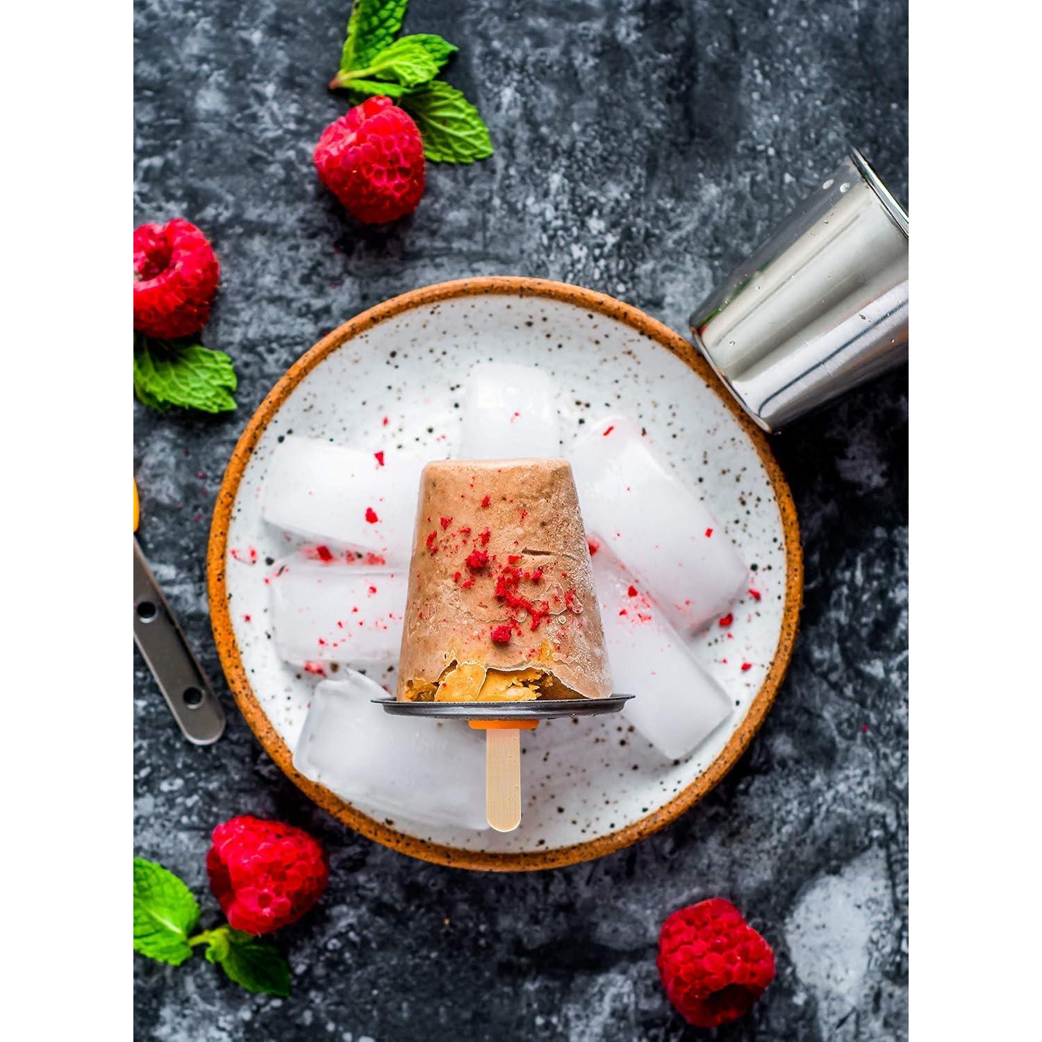 Moldes de Paletas Ecológicos Ecozoi - 6 Mini Redondos de Acero Inoxidable