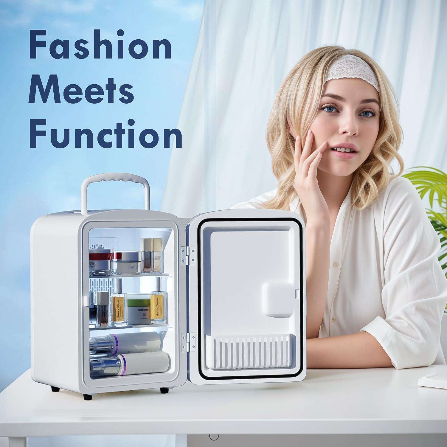 Mini Nevera Portátil COYCYQI 9L Enfriador y Calentador Blanco