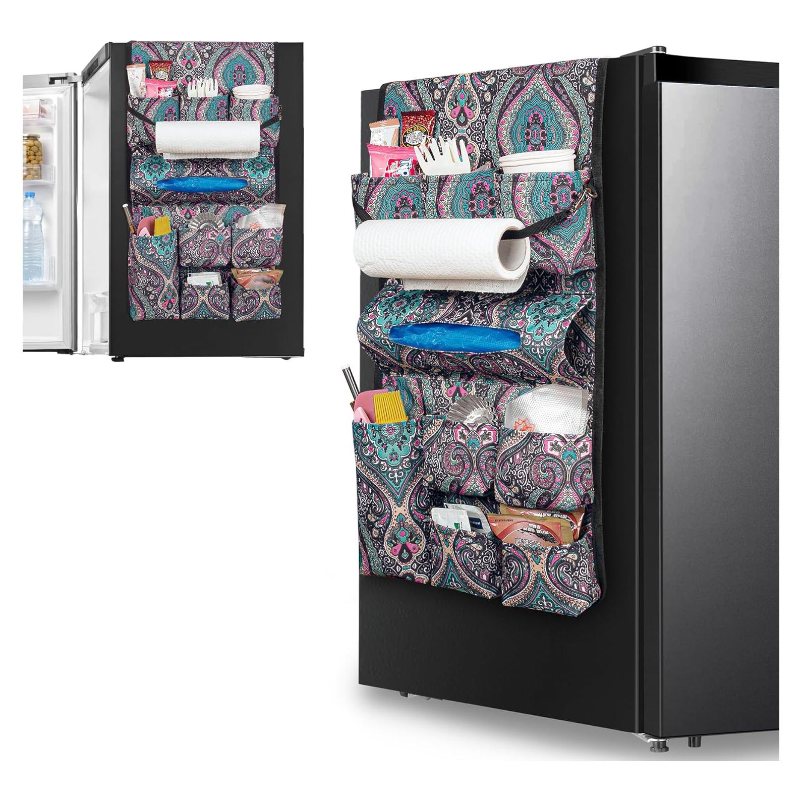 Organizador de Mini Nevera Rexmica 14 Bolsillos Verde Bohemia