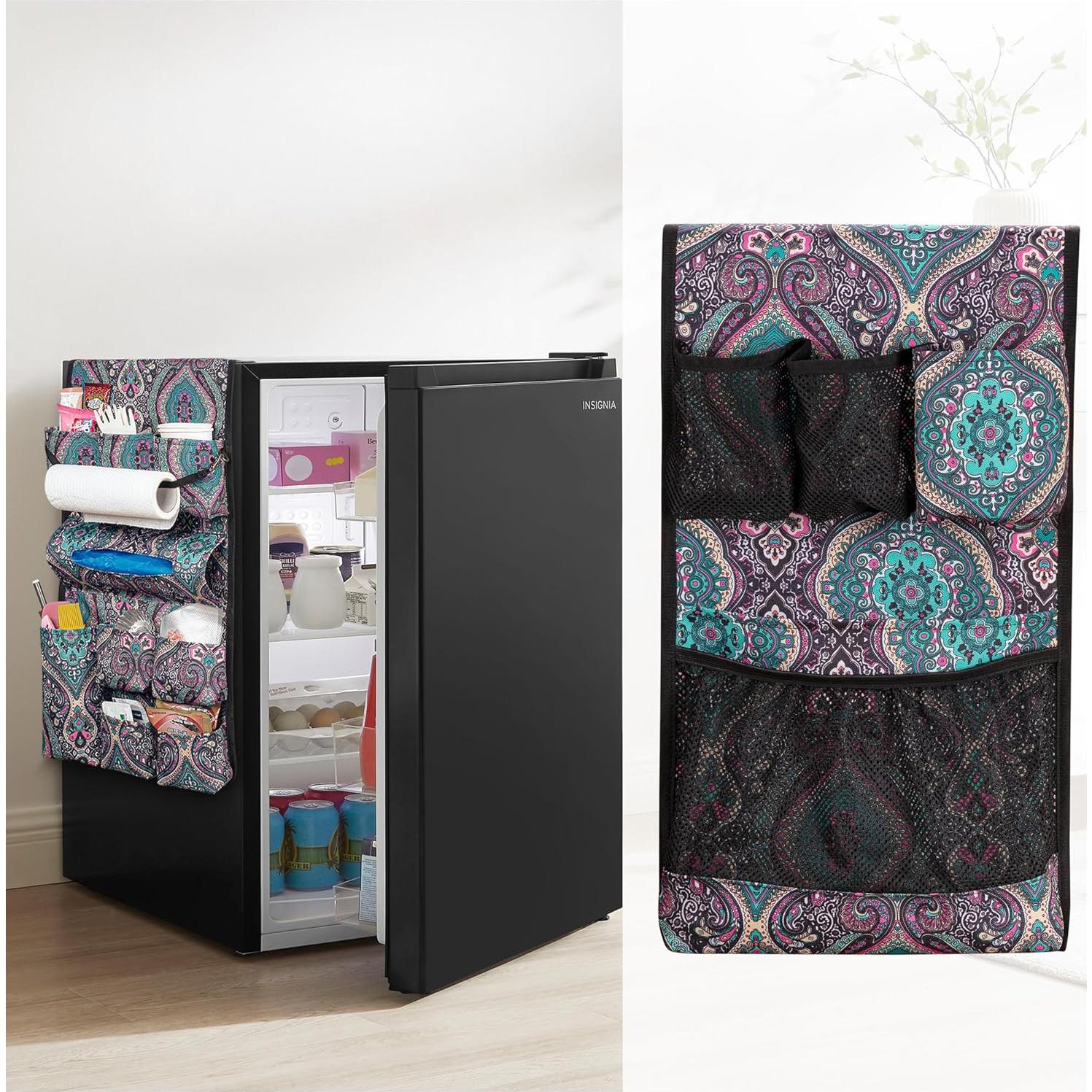 Organizador de Mini Nevera Rexmica 14 Bolsillos Verde Bohemia