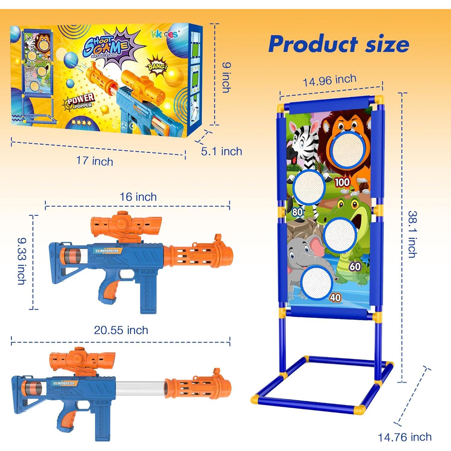Juguete de Tiro KKONES M002 con 24 Balas de Espuma