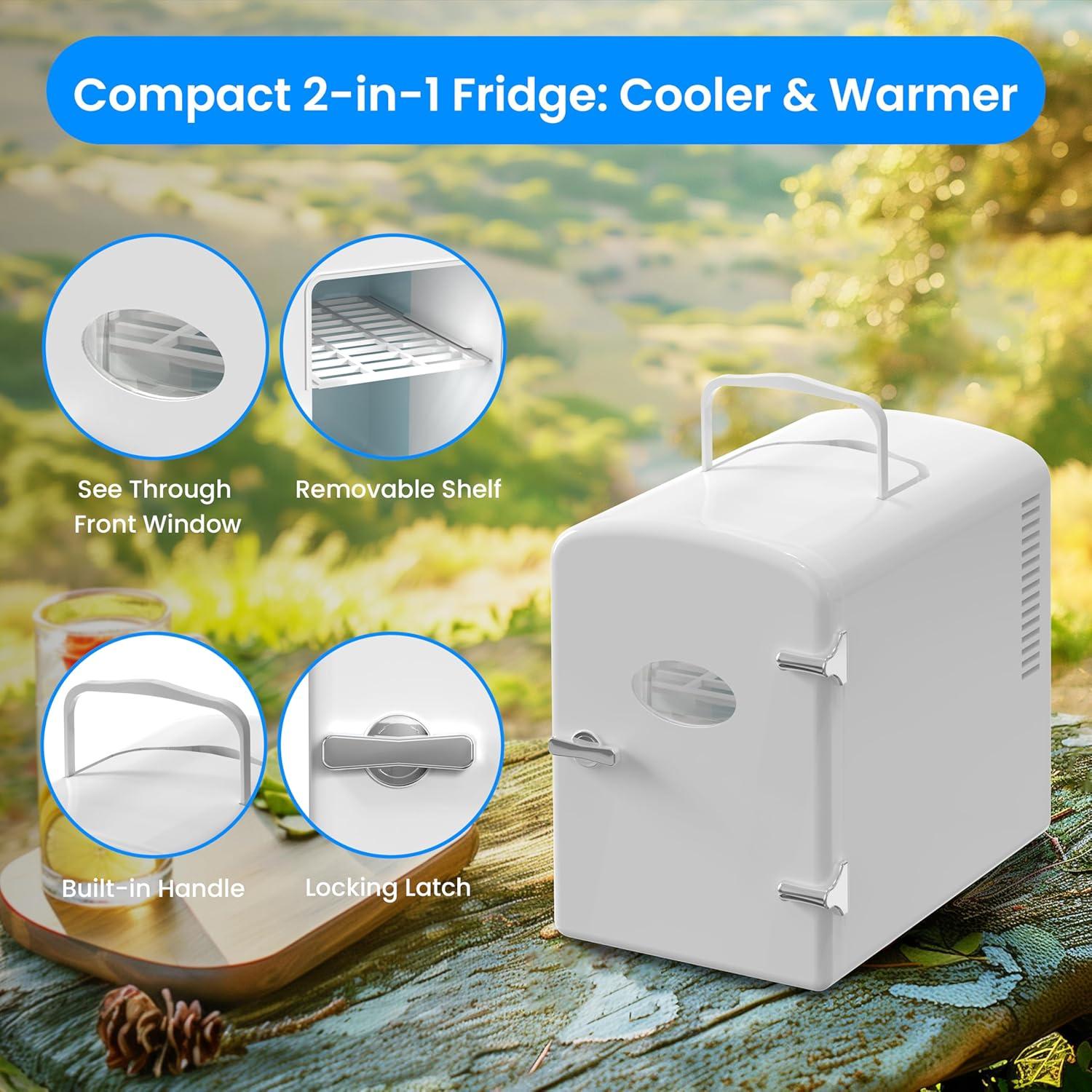 Mini Nevera Portátil Simple Deluxe 6L Ecológica Calentador y Enfriador