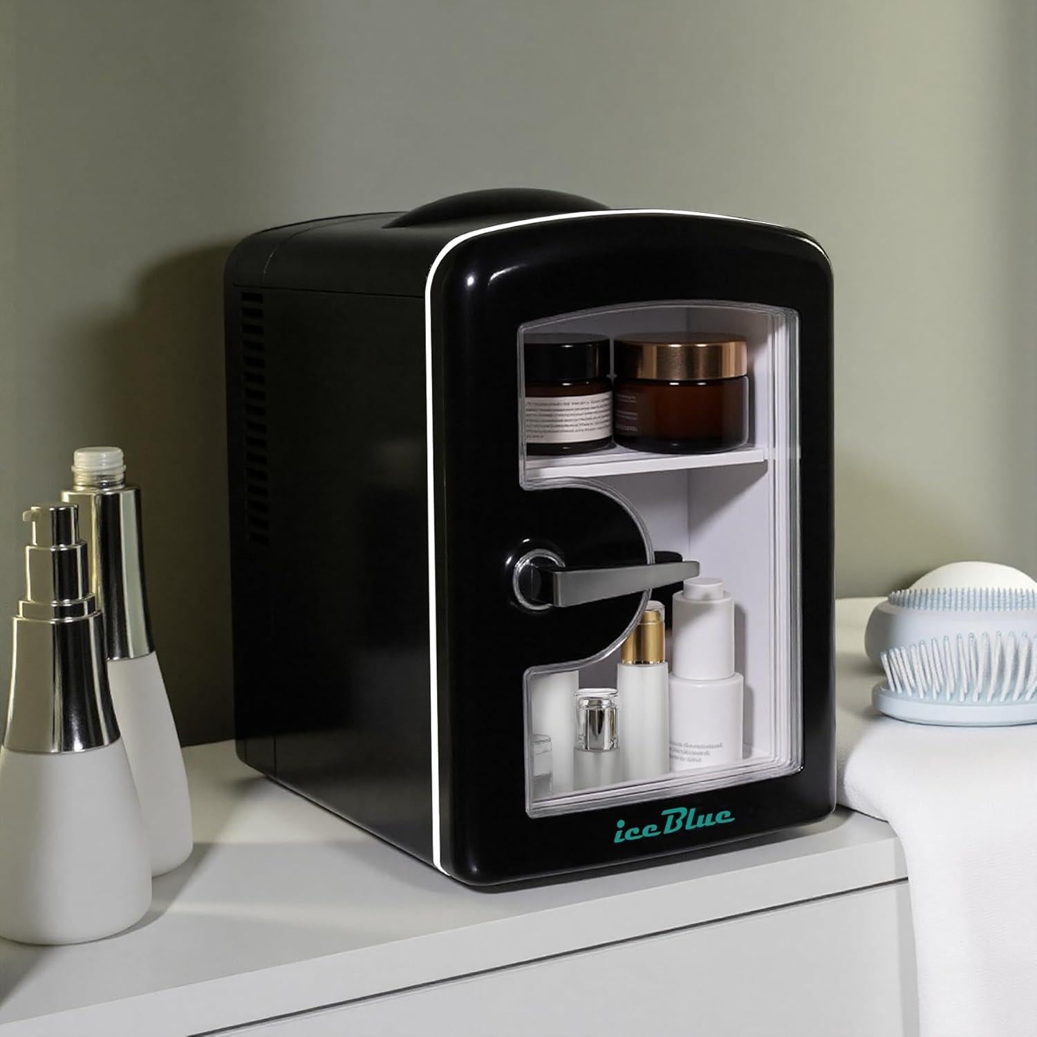 Mini Nevera Iceblue 4L para Cuidado de la Piel - Negro