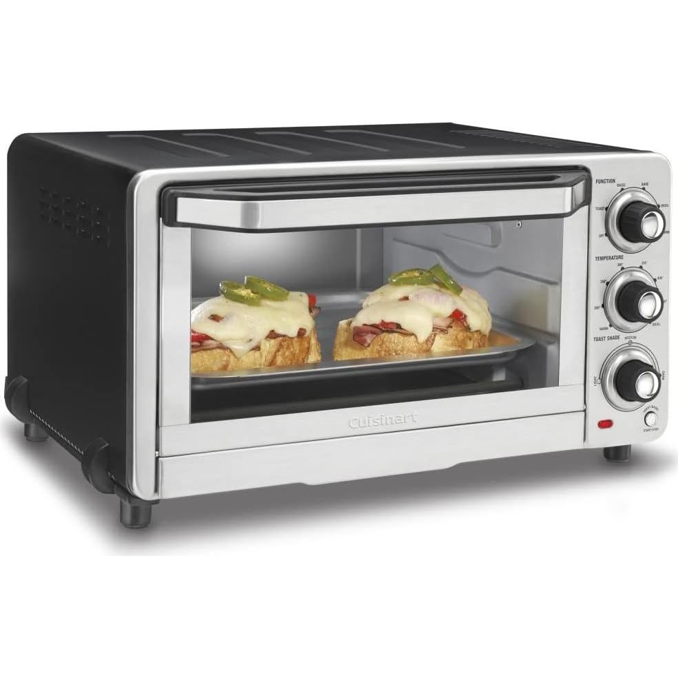 Horno Tostador Cuisinart TOB-40N 43 cm + Tostadora CPT-160 2 Rebanadas