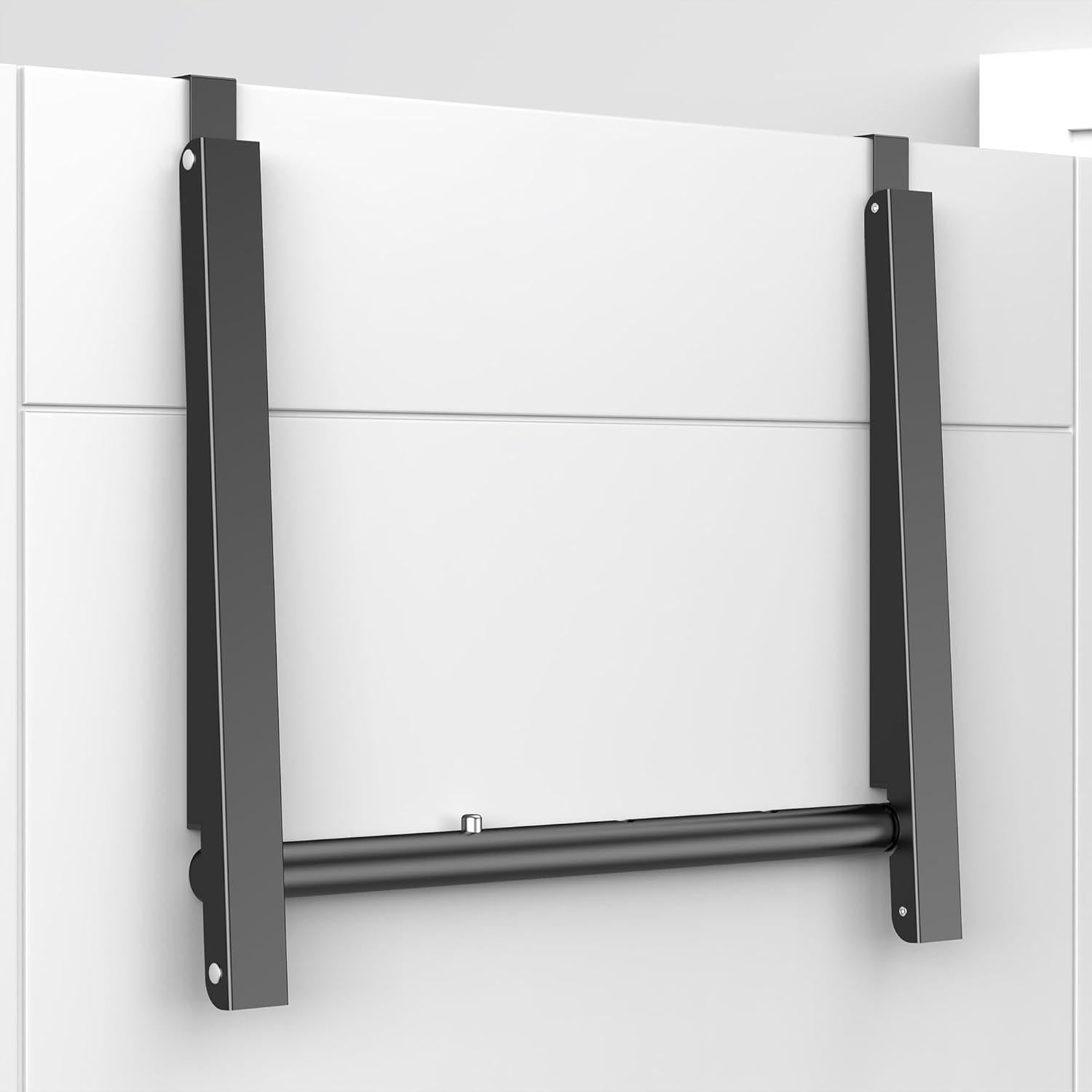 Estante de Secado Plegable Hleelomi para Puerta, 2 Estantes, Negro