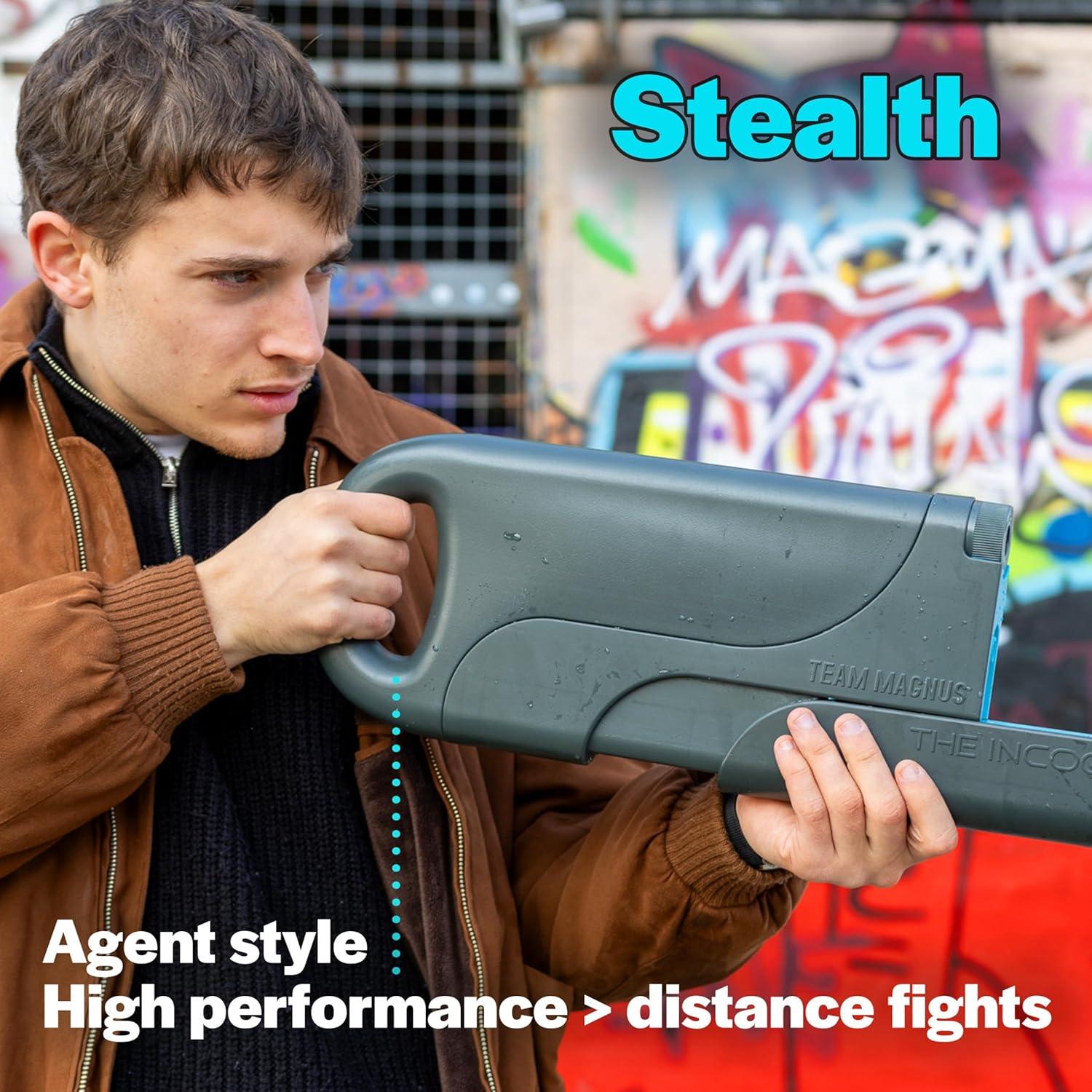 Pistola de Agua Incog Team Magnus 1200 CC 9,75 m Rojo