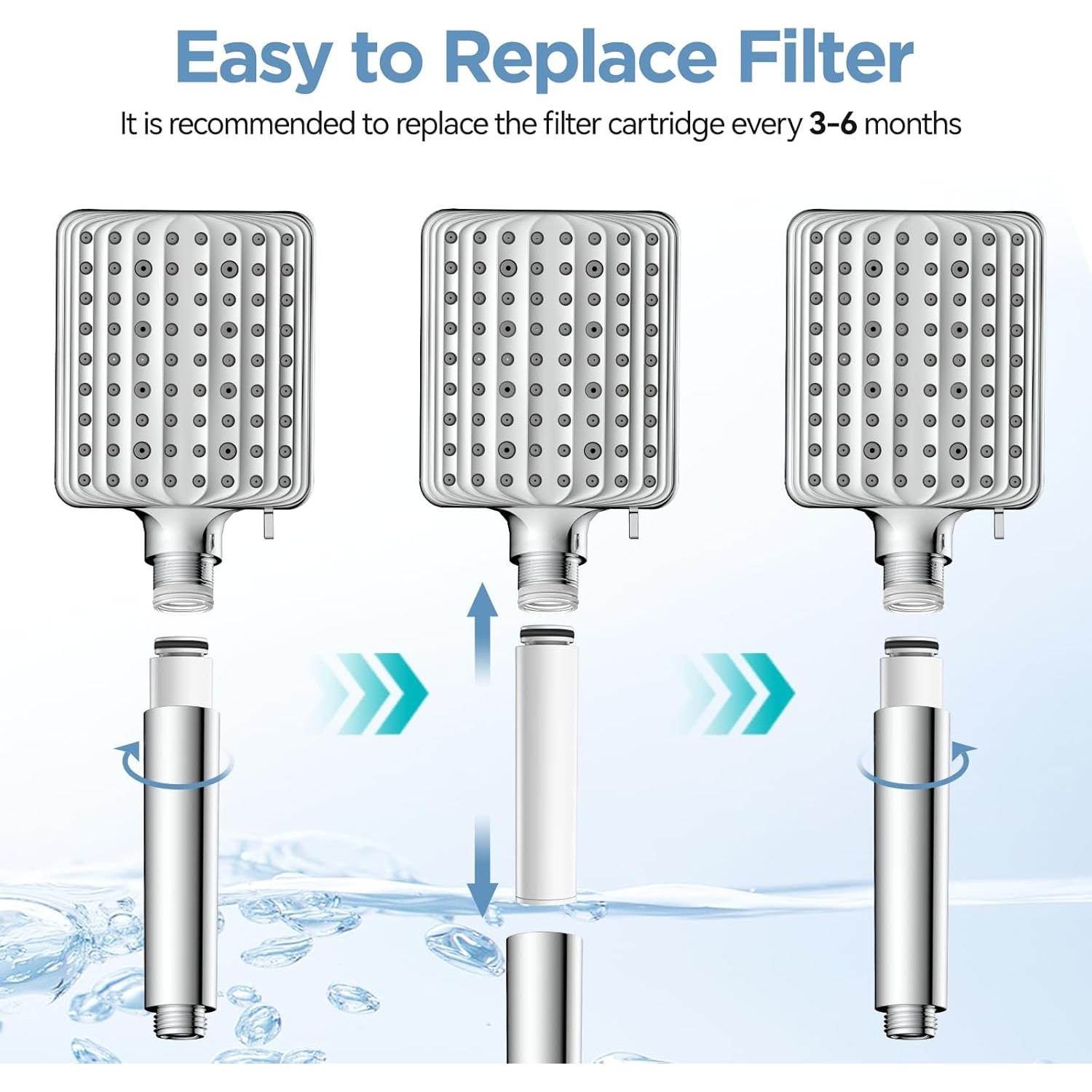 Filtro de Cabezal de Ducha MakeFit S6526 - Reemplazo 1 Paquete