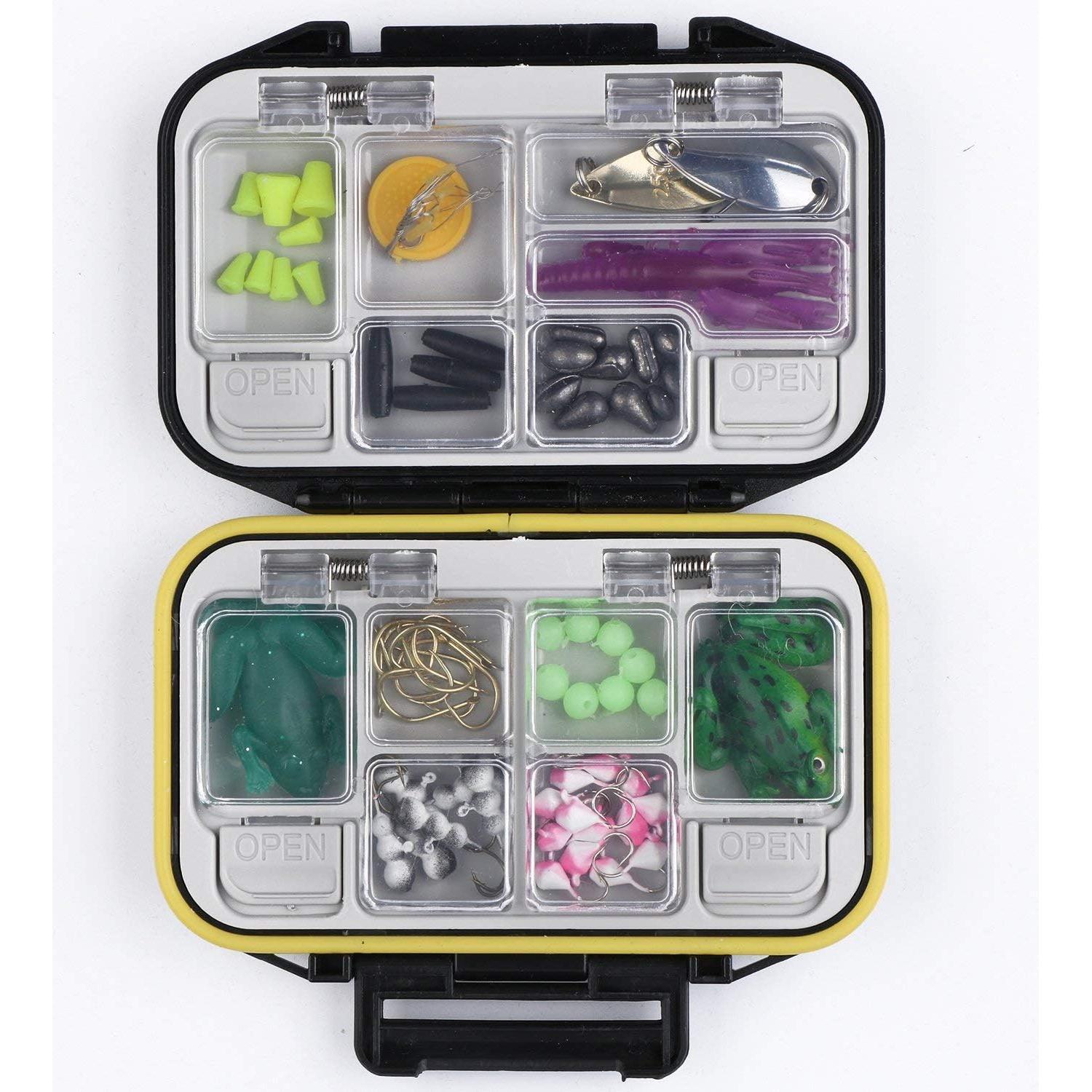 Caja de Cebo Portátil Impermeable LESOVI - Mini 12 Compartimentos