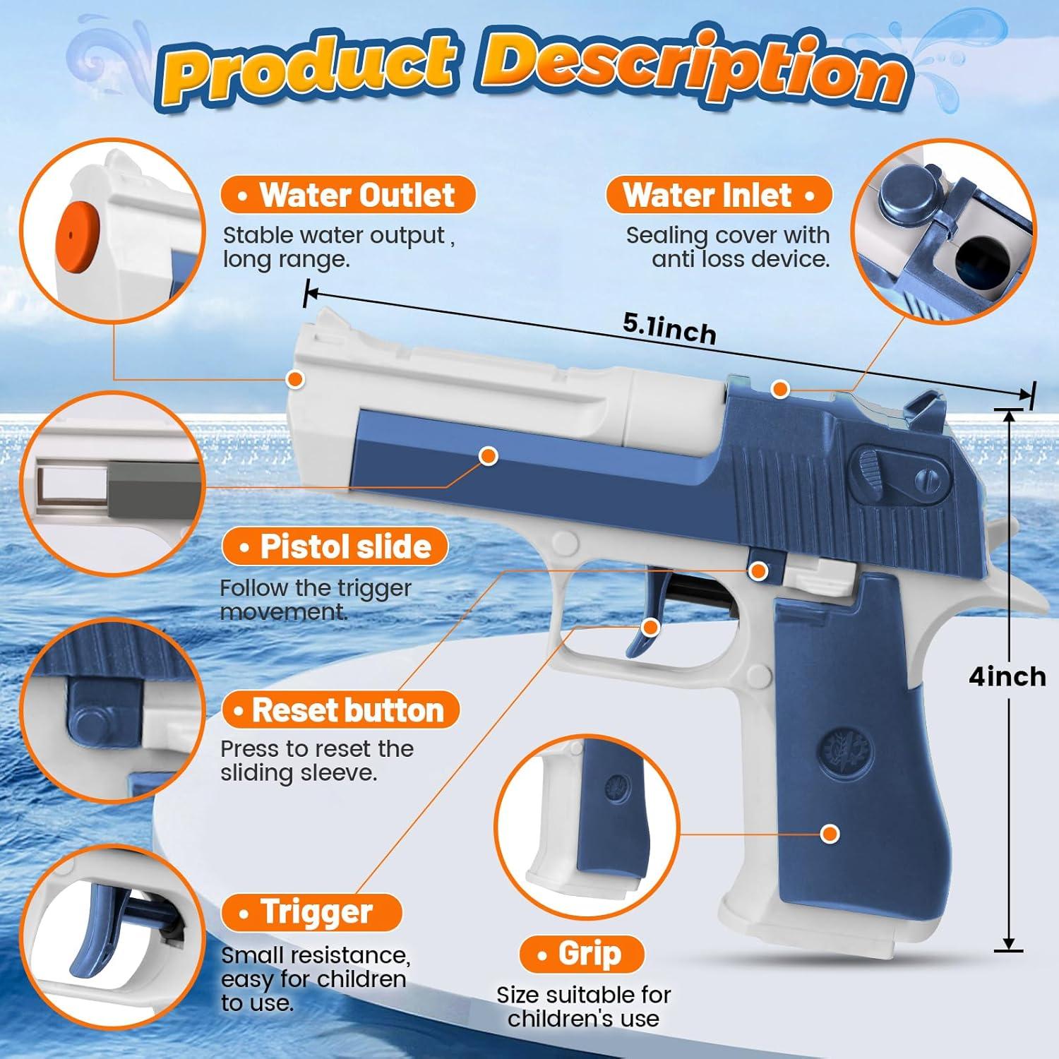 Paquete de 2 pistolas de agua COOLFOX - Juguetes para niños