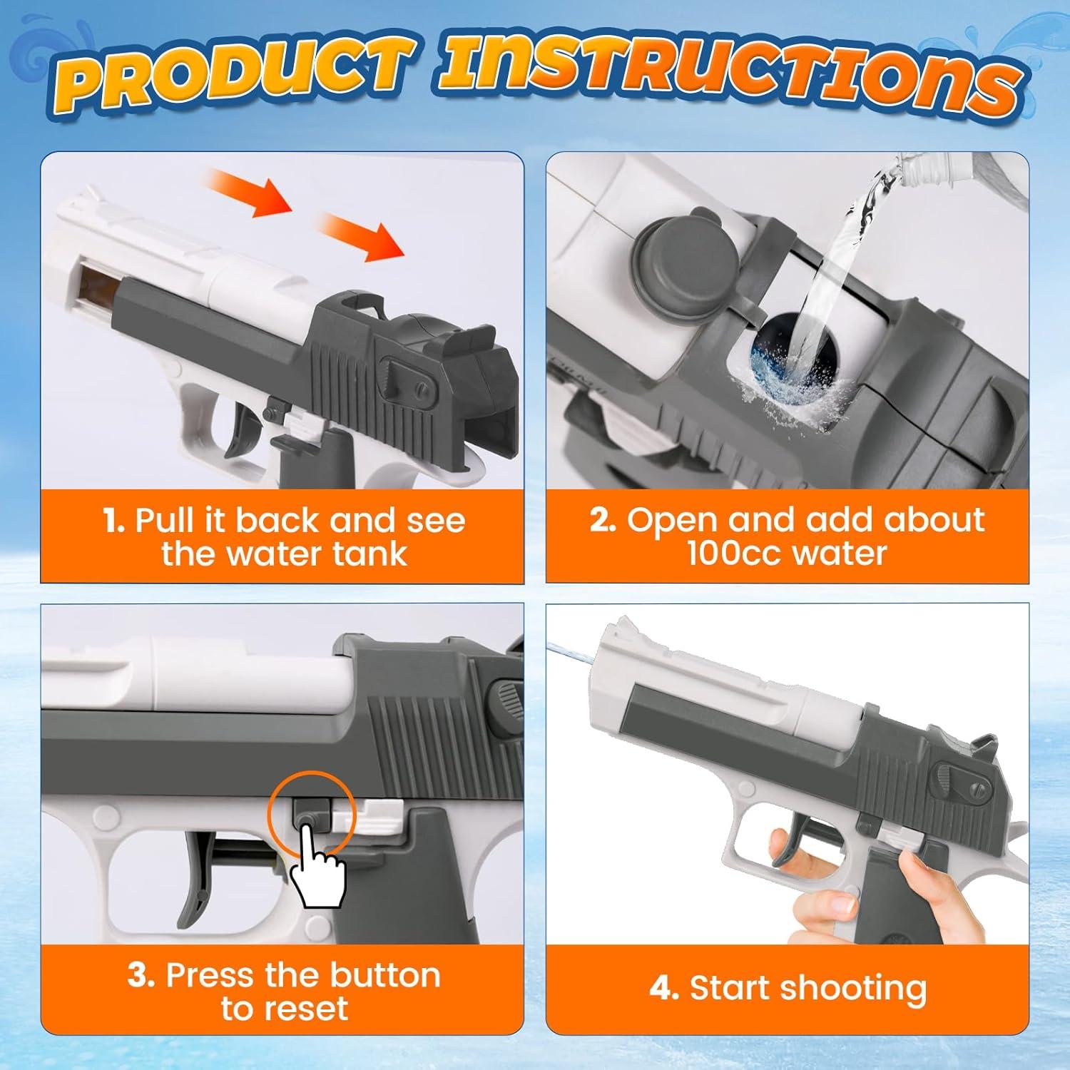 Paquete de 2 pistolas de agua COOLFOX - Juguetes para niños