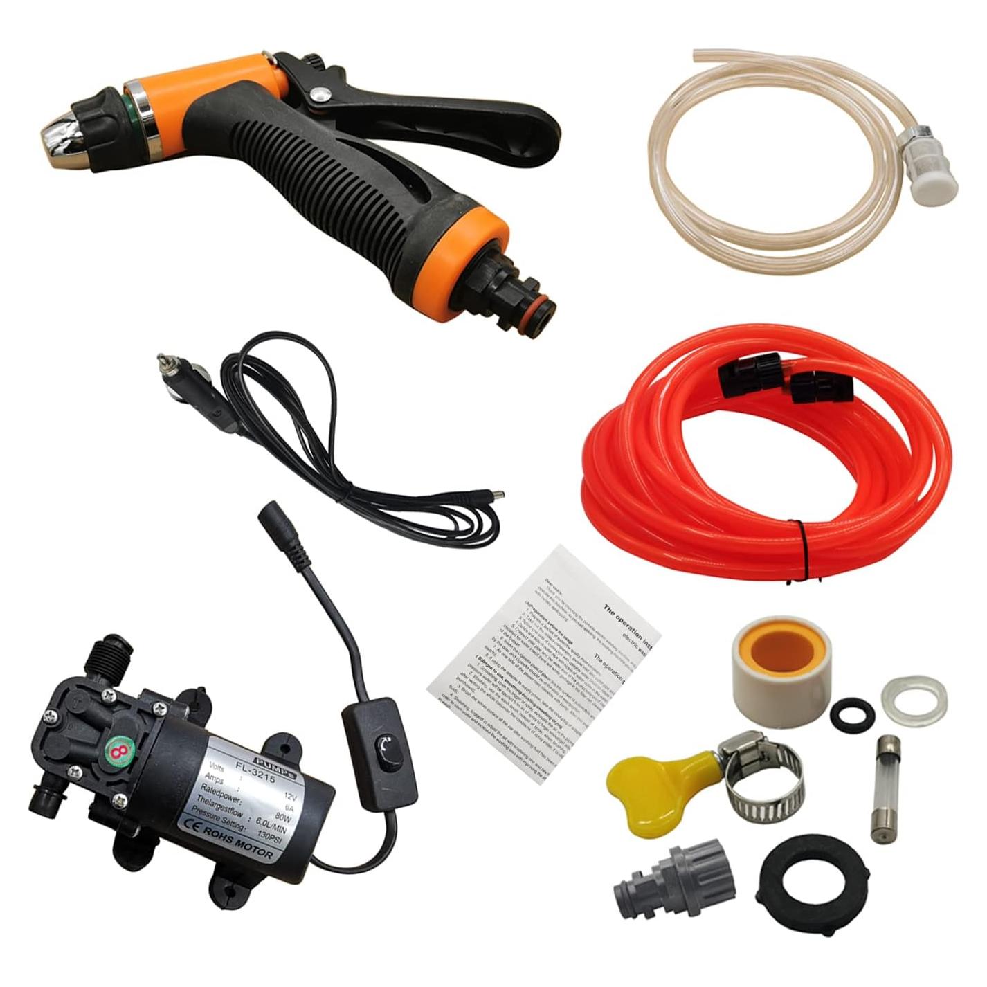 Kit de Lavado de Autos EVER 12V con Pistola y Bomba 1,10kg