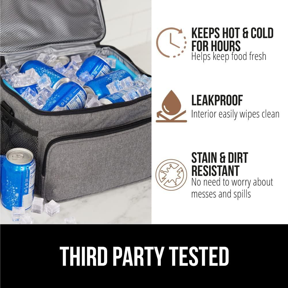 Bolsa de Almuerzo Aislada GORILLA GRIP 15L Gris Claro