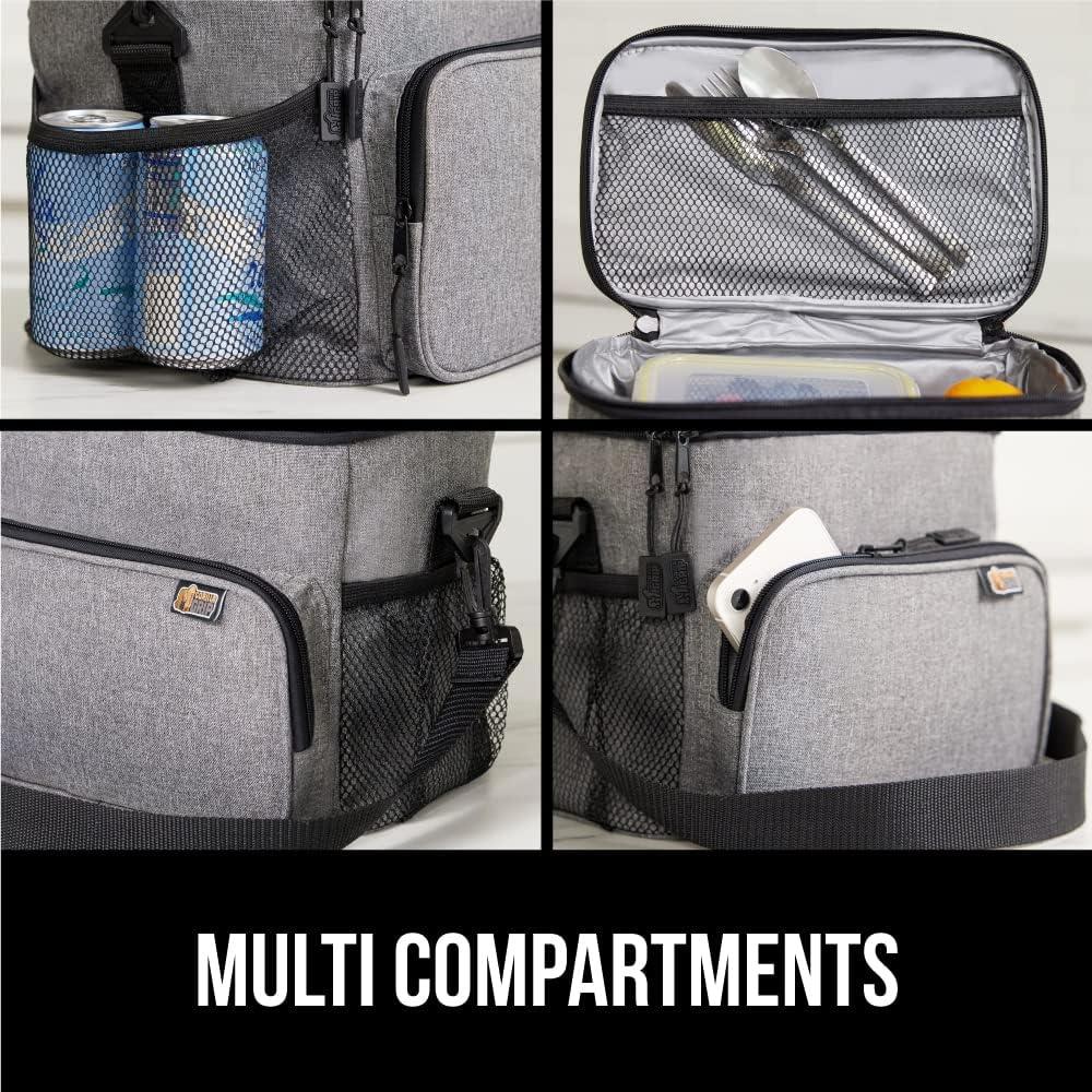 Bolsa de Almuerzo Aislada GORILLA GRIP 15L Gris Claro