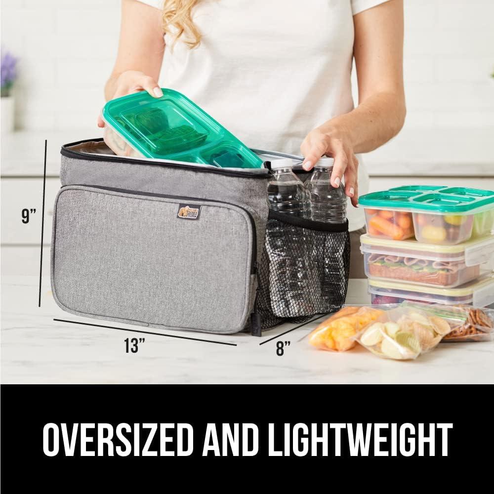 Bolsa de Almuerzo Aislada GORILLA GRIP 15L Gris Claro
