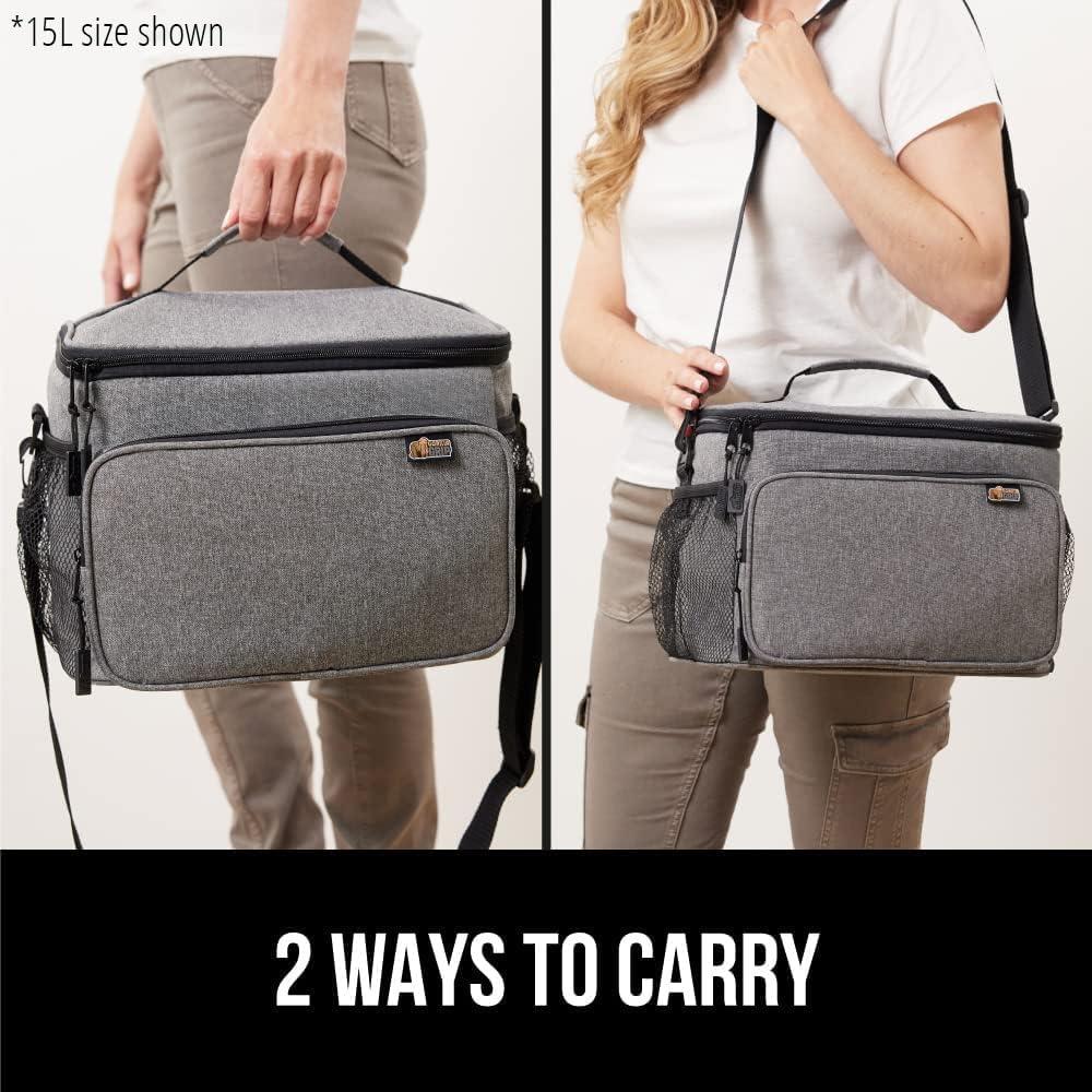 Bolsa de Almuerzo Aislada GORILLA GRIP 15L Gris Claro