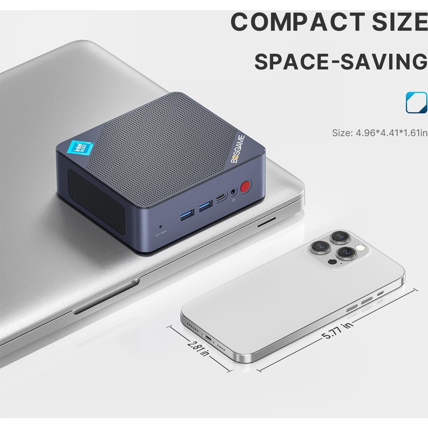 Mini PC BOSGAME B95 Intel 12ª Gen 16GB RAM 512GB SSD